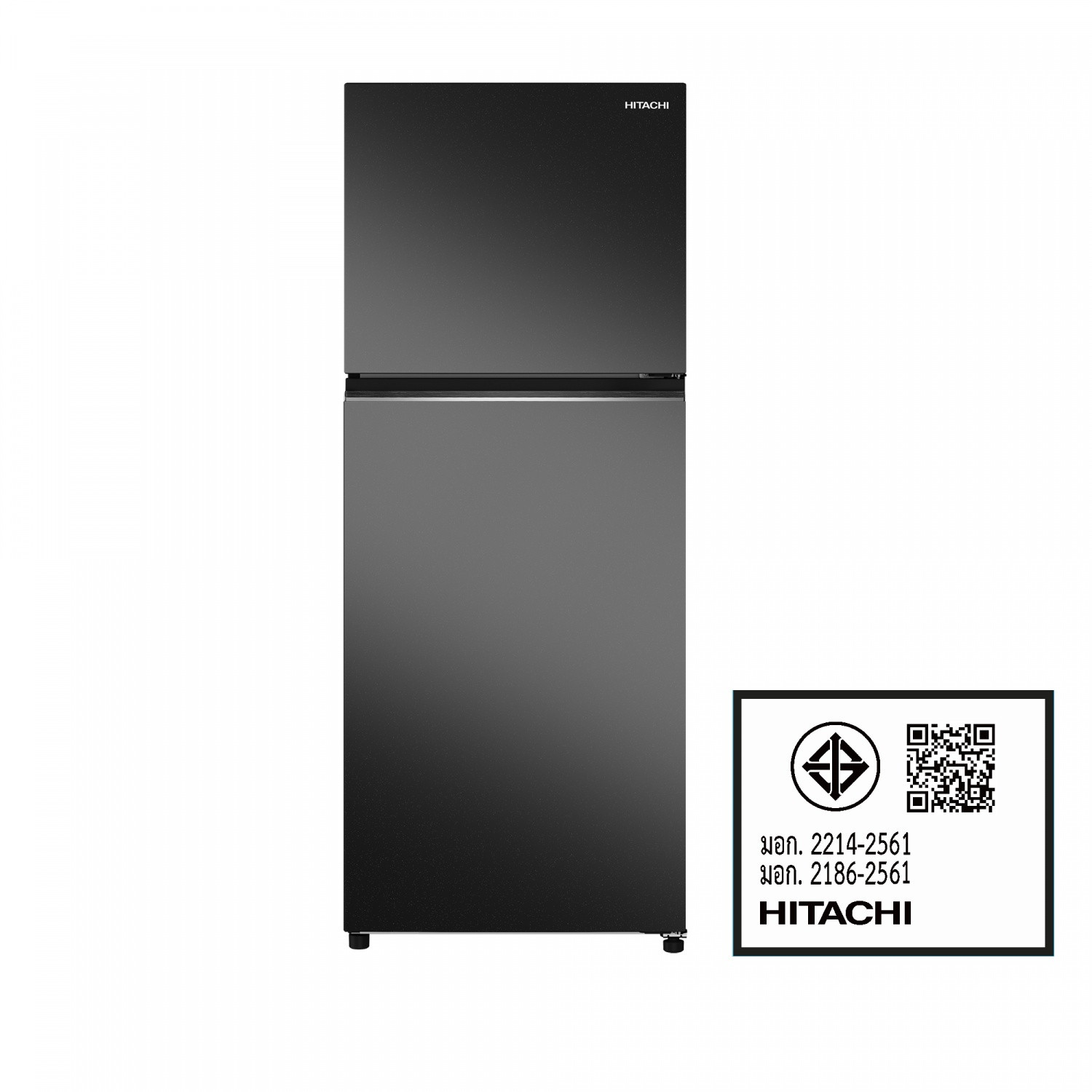 HITACHI ตู้เย็น 2 ประตู 13.2 คิว HRTN6408SUTH UNI GLASS