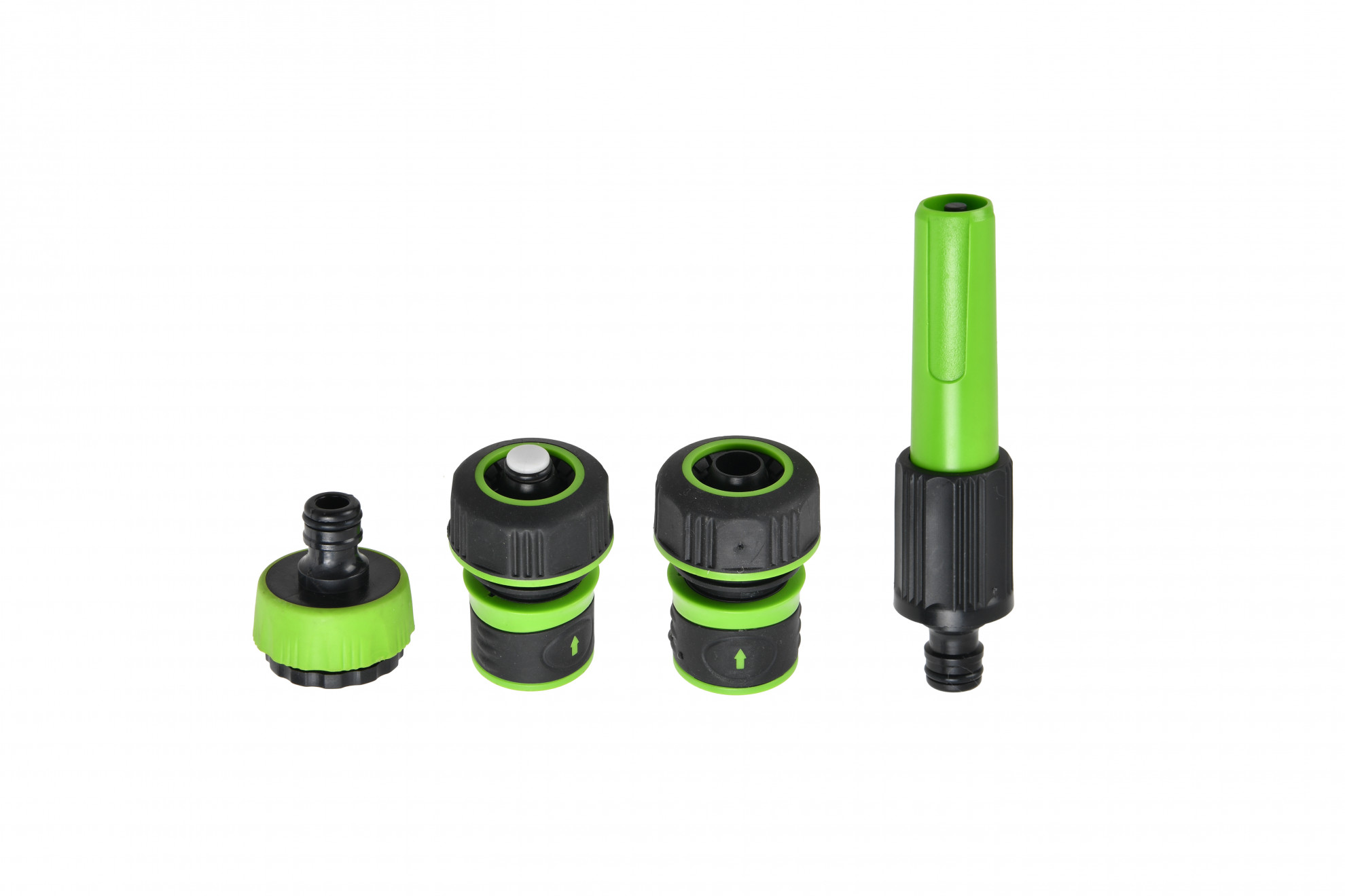 Tree O ชุดหัวฉีดพลาสติกแบบบิดปรับ2รูปแบบ สำหรับก๊อกสนาม3/4“-1” รุ่นGLB-8211-0 สีเขียวดำ