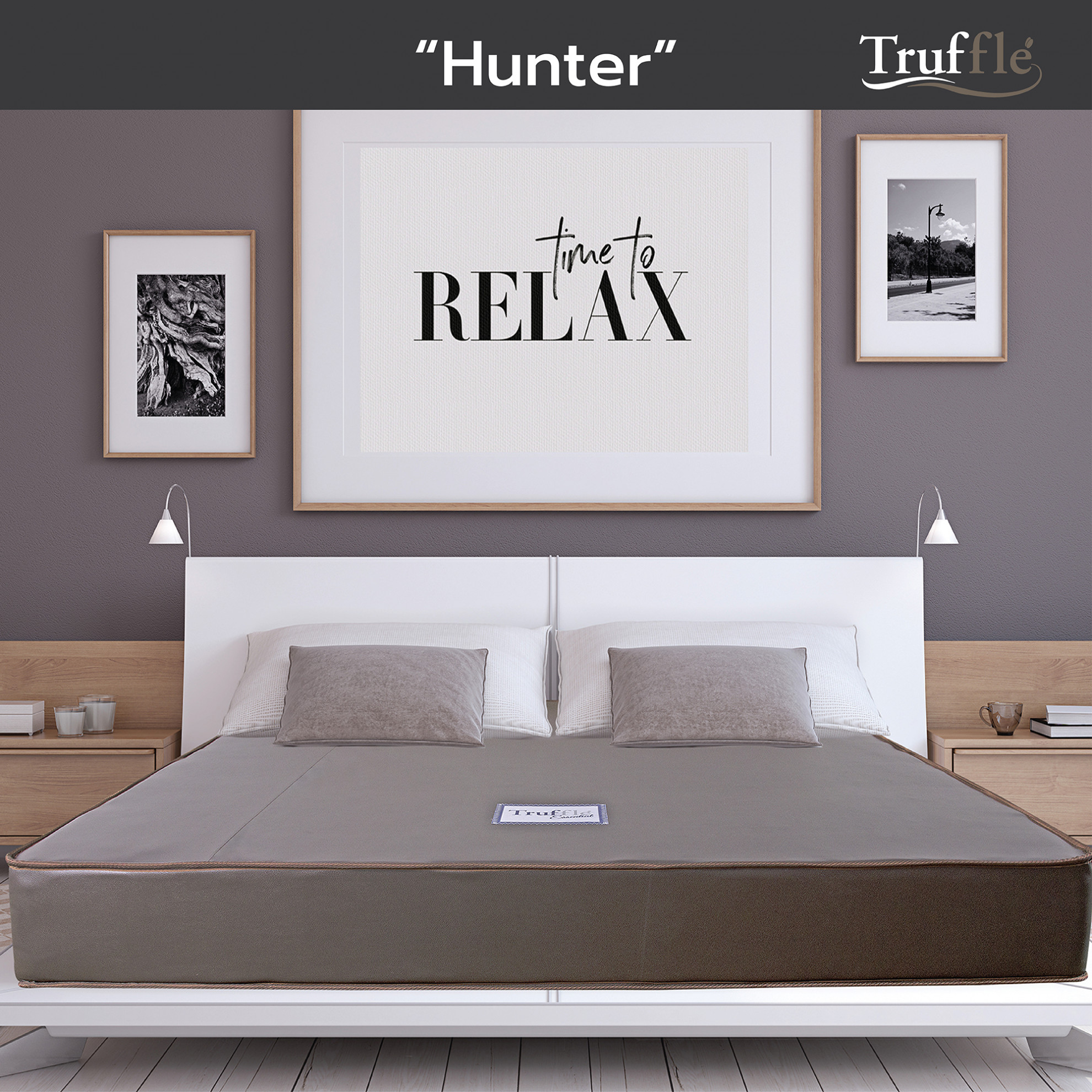 TRUFFLE ที่นอนสปริงPVC 2.6 รุ่นHunter 5ฟุต หนา9 รับประกัน 5ปี