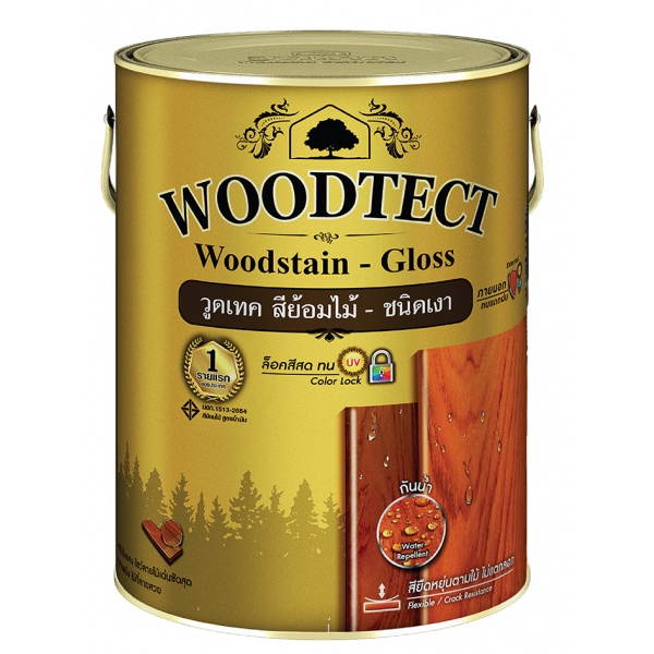 Woodtect วูดเทควูดเสตน WG-101 1 กล. สีสักเงา
