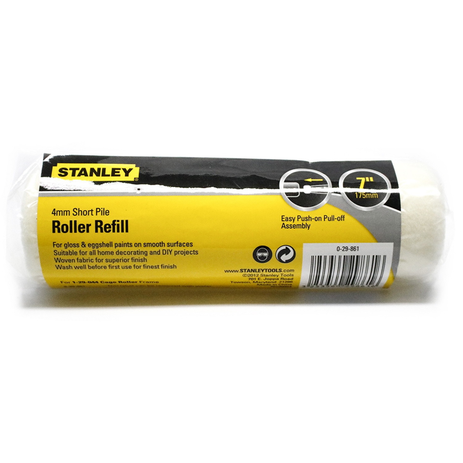 STANLEY ปลอกลูกกลิ้งสี รุ่น 29-861 ขนสั้น 7นิ้ว