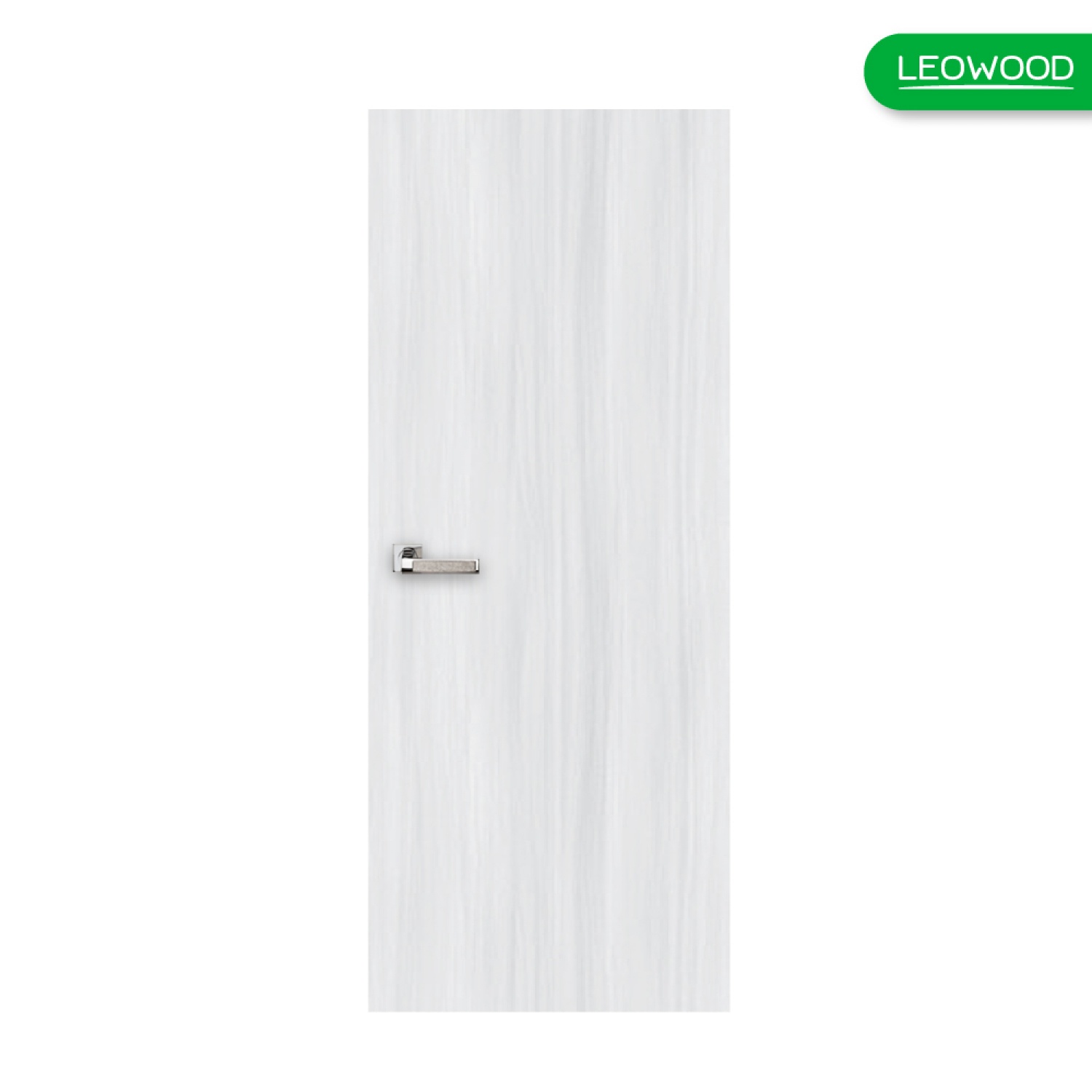 ประตู iDoor Aqua UPVC บานเรียบลายไม้ สี Light Greyขนาด 35x800x2000