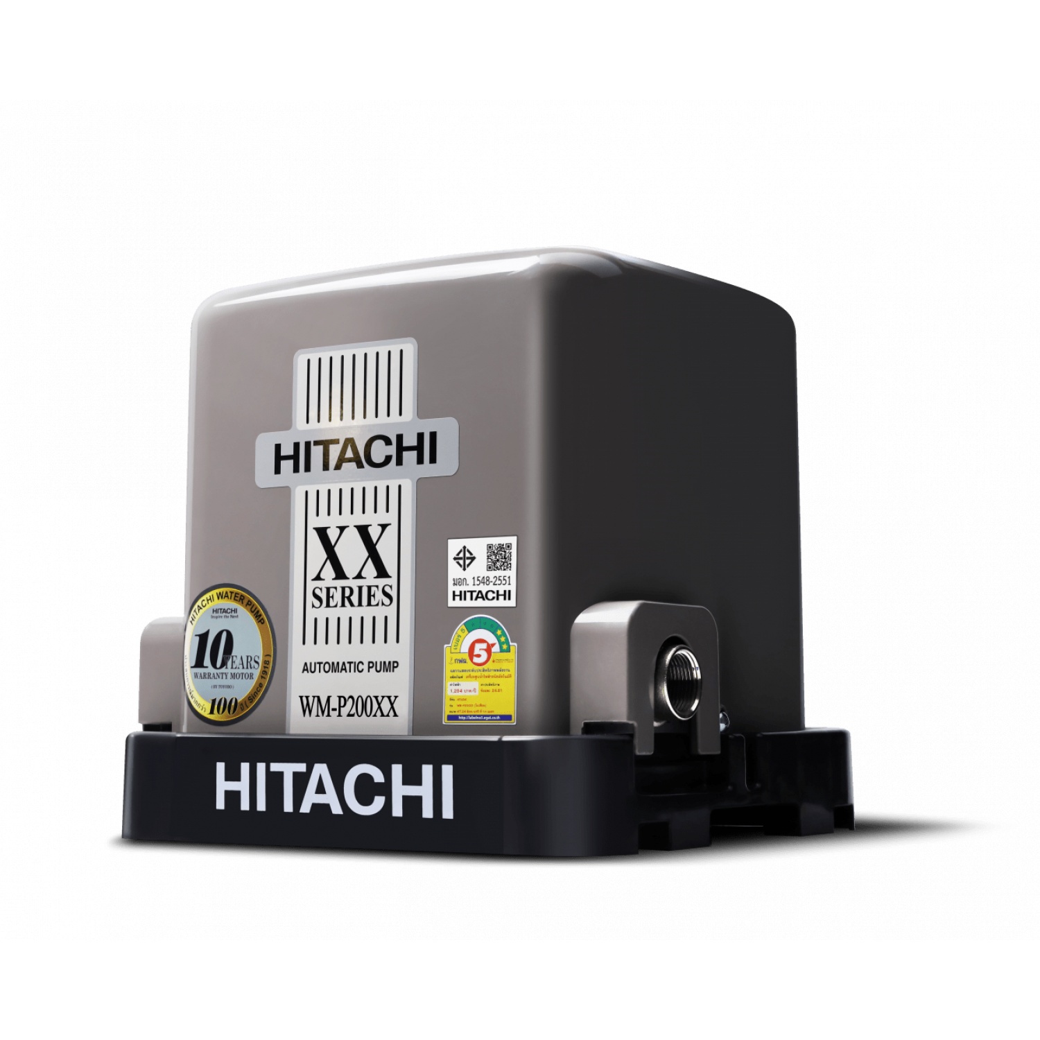 HITACHI ปั๊มน้ำอัตโนมัติแรงดันคงที่ 200W รุ่น WM-P200XX |GlobalHouse