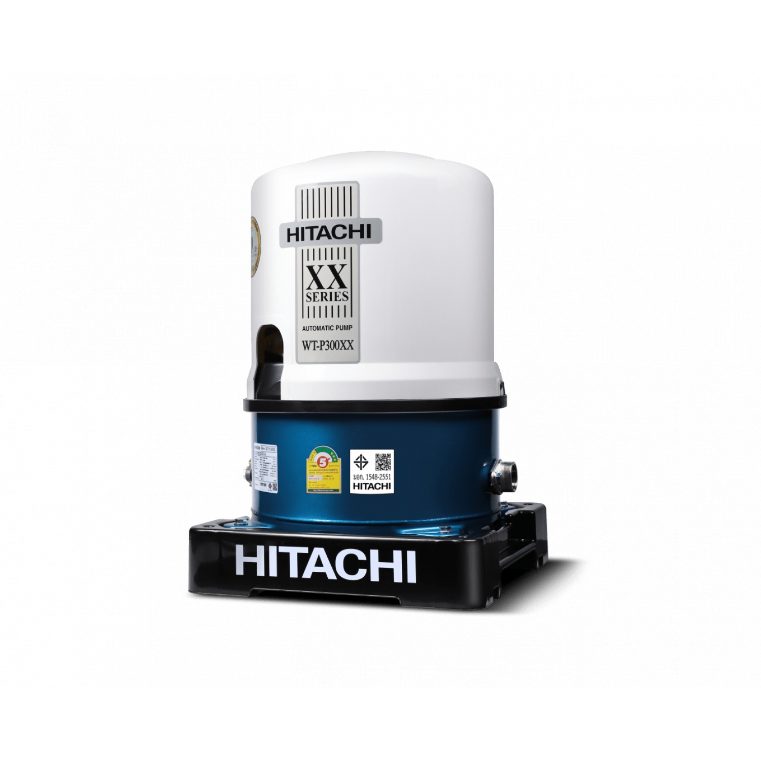 HITACHI ปั๊มน้ำอัตโนมัติ300W  WT-P300XX สีน้ำเงิน