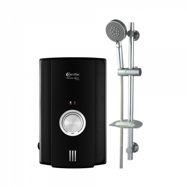 CENTON เครื่องทำน้ำอุ่น SR711E 5.5 KW BLACK MATTE สีดำ