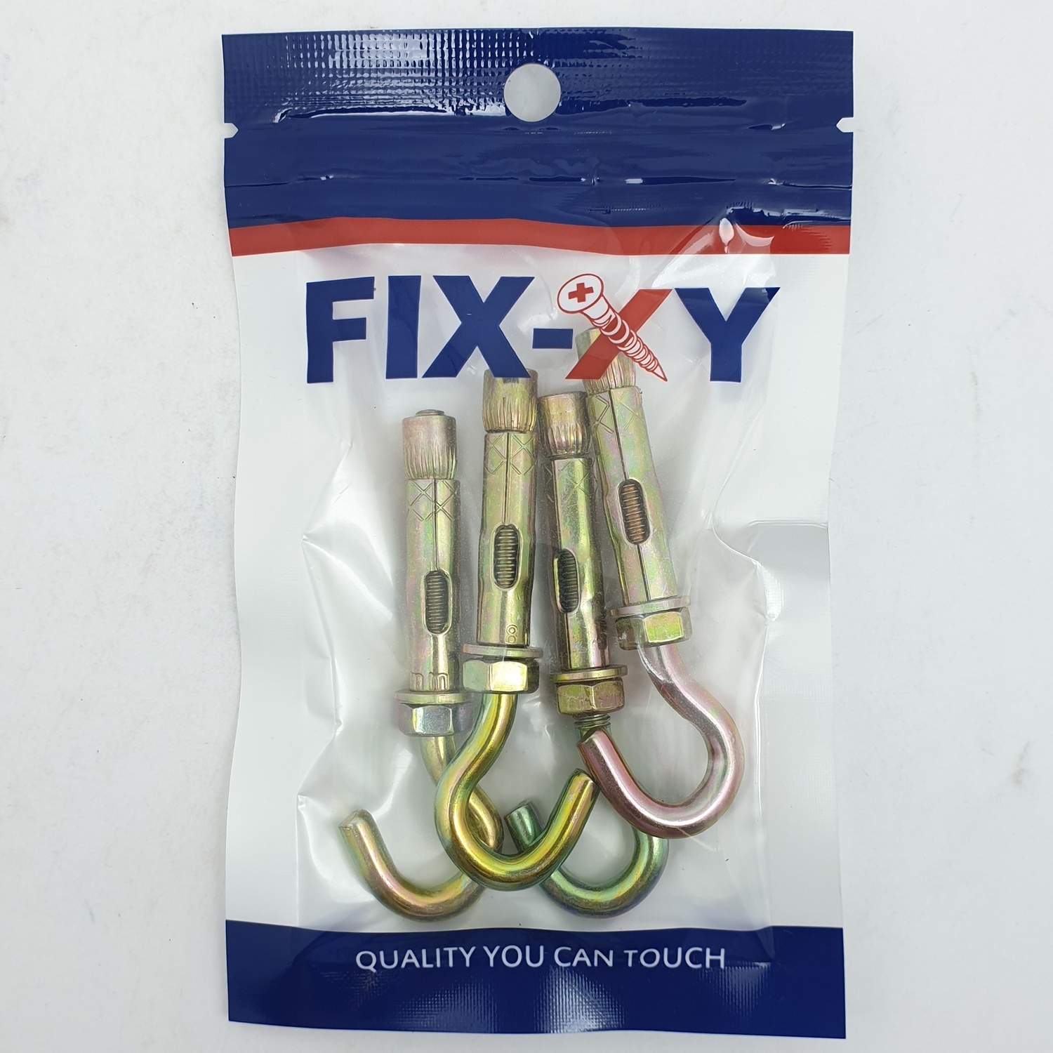 FIX-XY พุกตะขอเหล็ก M6 (4ชิ้น/แพ็ค) EH-005