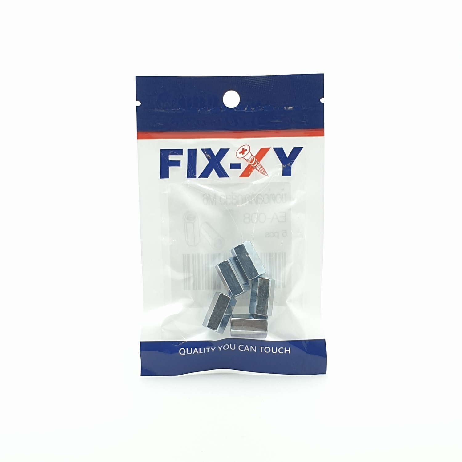 FIX-XY ข้อต่อสตัดเกลียว M6 (5ชิ้น/แพ็ค) EA-008