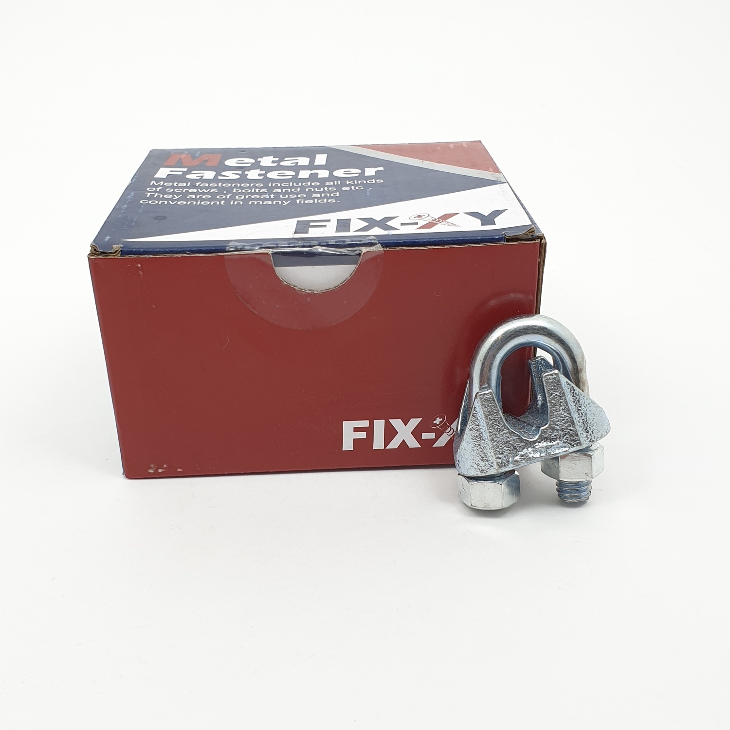 FIX-XY กิ๊ปจับสลิง 3/8 (8ชิ้น/กล่อง) EQ-005-B