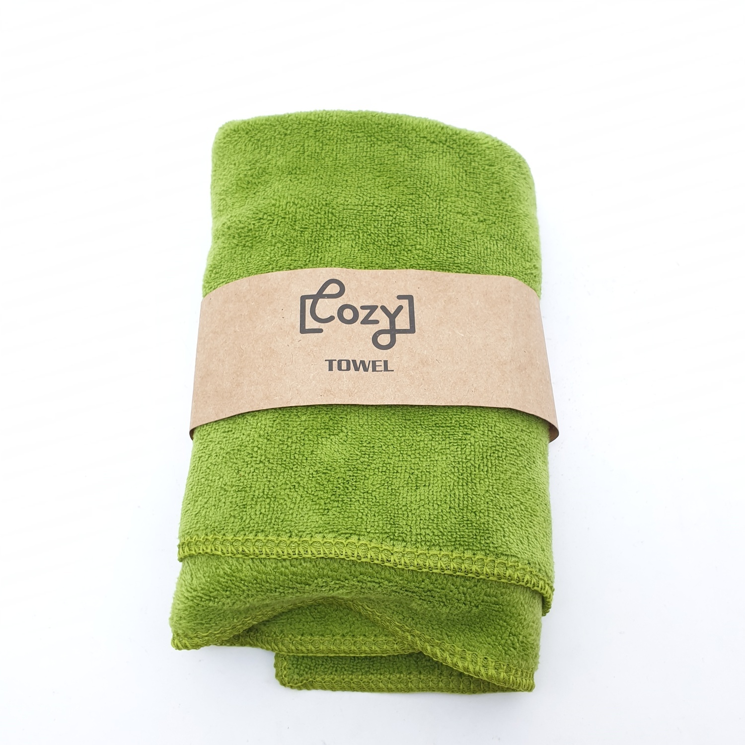 COZY ผ้าขนหนูไมโครไฟเบอร์ 30x70ซม. BQ015-OLI สีเขียว