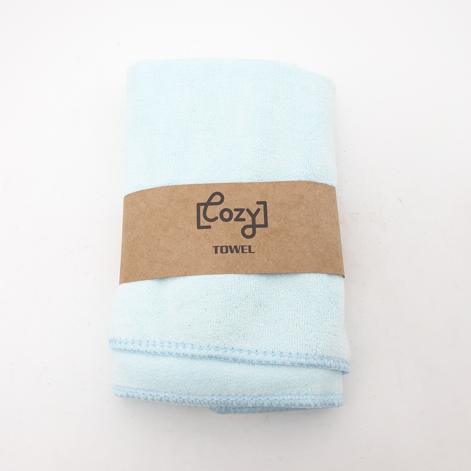 COZY ผ้าขนหนูไมโครไฟเบอร์ 30x70ซม. BQ015-BBL สีเบบี้บลู สีฟ้า