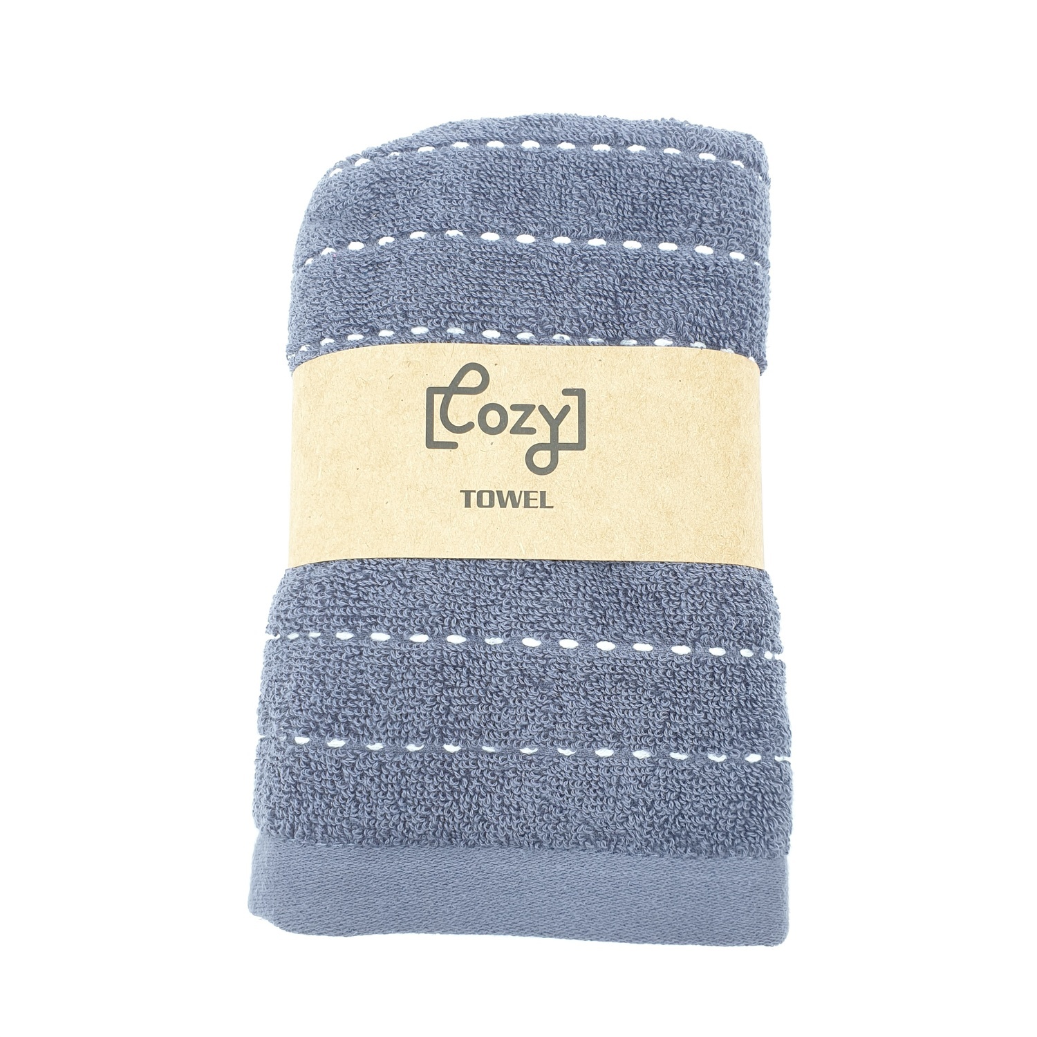 COZY ผ้าขนหนู 34x75ซม. GTL006-BL สีกรม