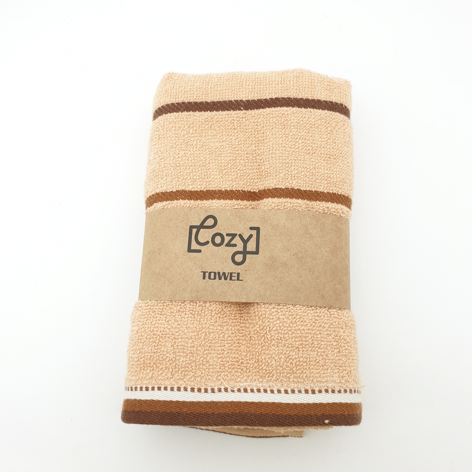 COZY ผ้าขนหนู ขนาด 34x75ซม. GTL003-BR สีน้ำตาล