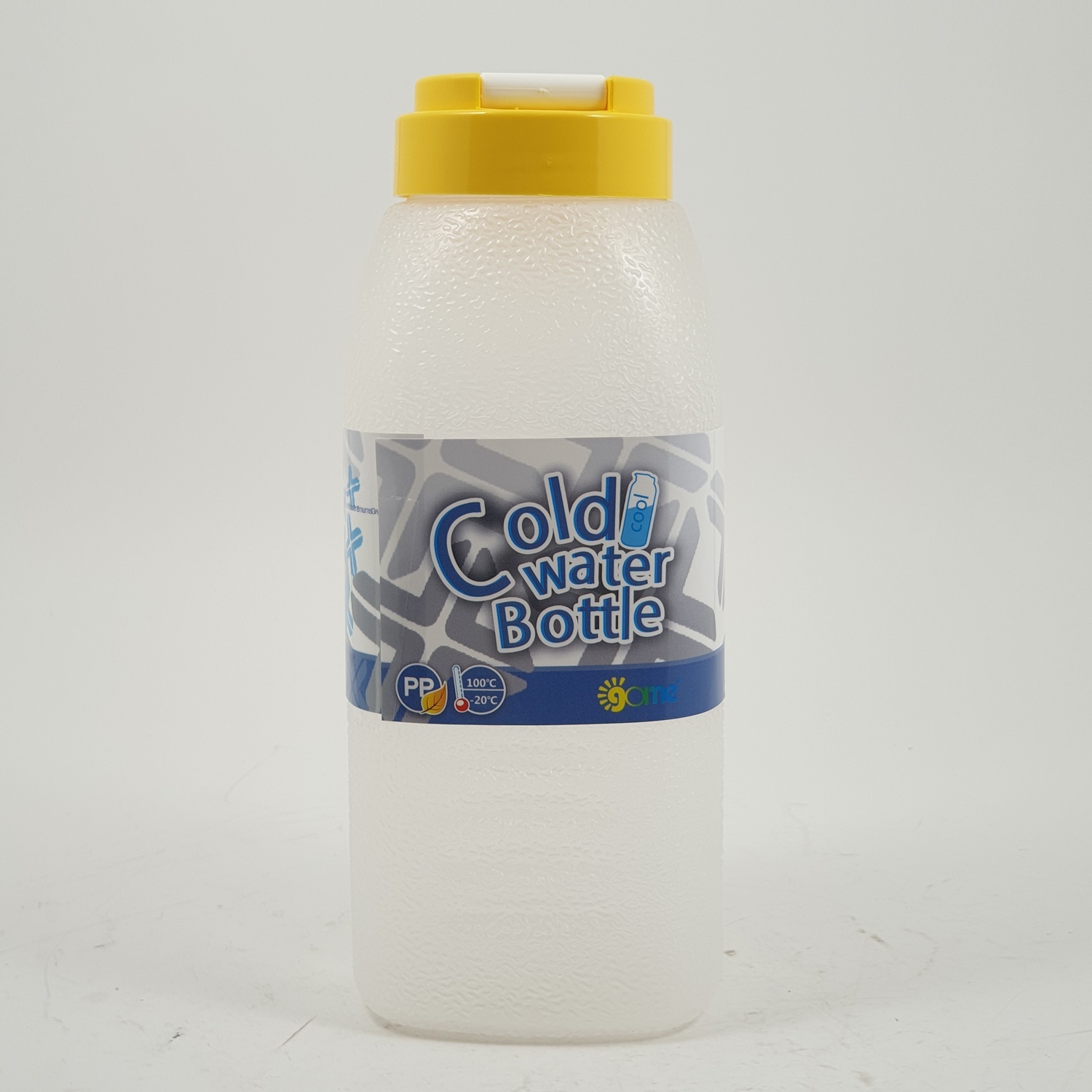 GOME ขวดน้ำพลาสติก 750ML. ขนาด 8.3x8.3x20.5 ซม. K259-YE สีเหลือง