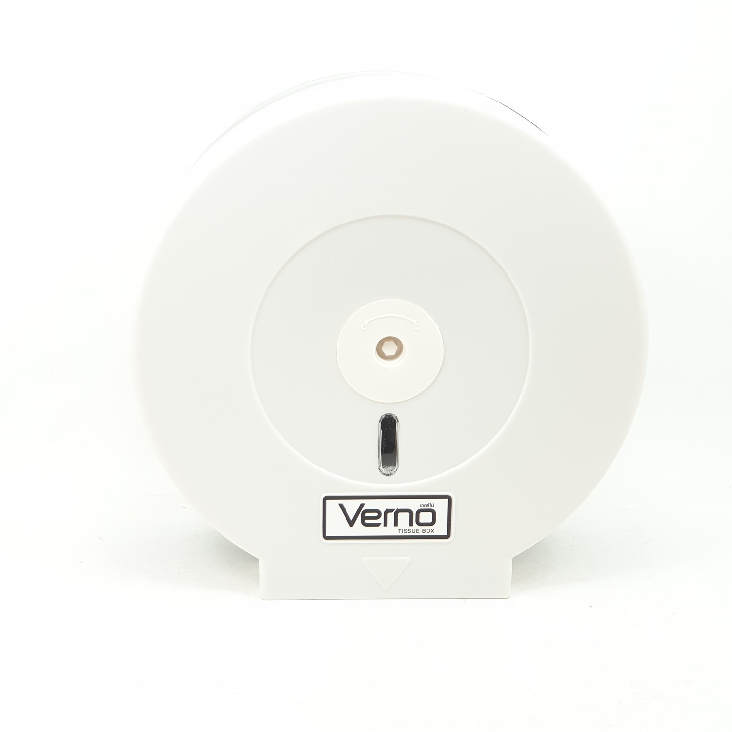Verno กล่องใส่กระดาษชำระจัมโบ้โรล รุ่น PQS-OB8001A สีขาว