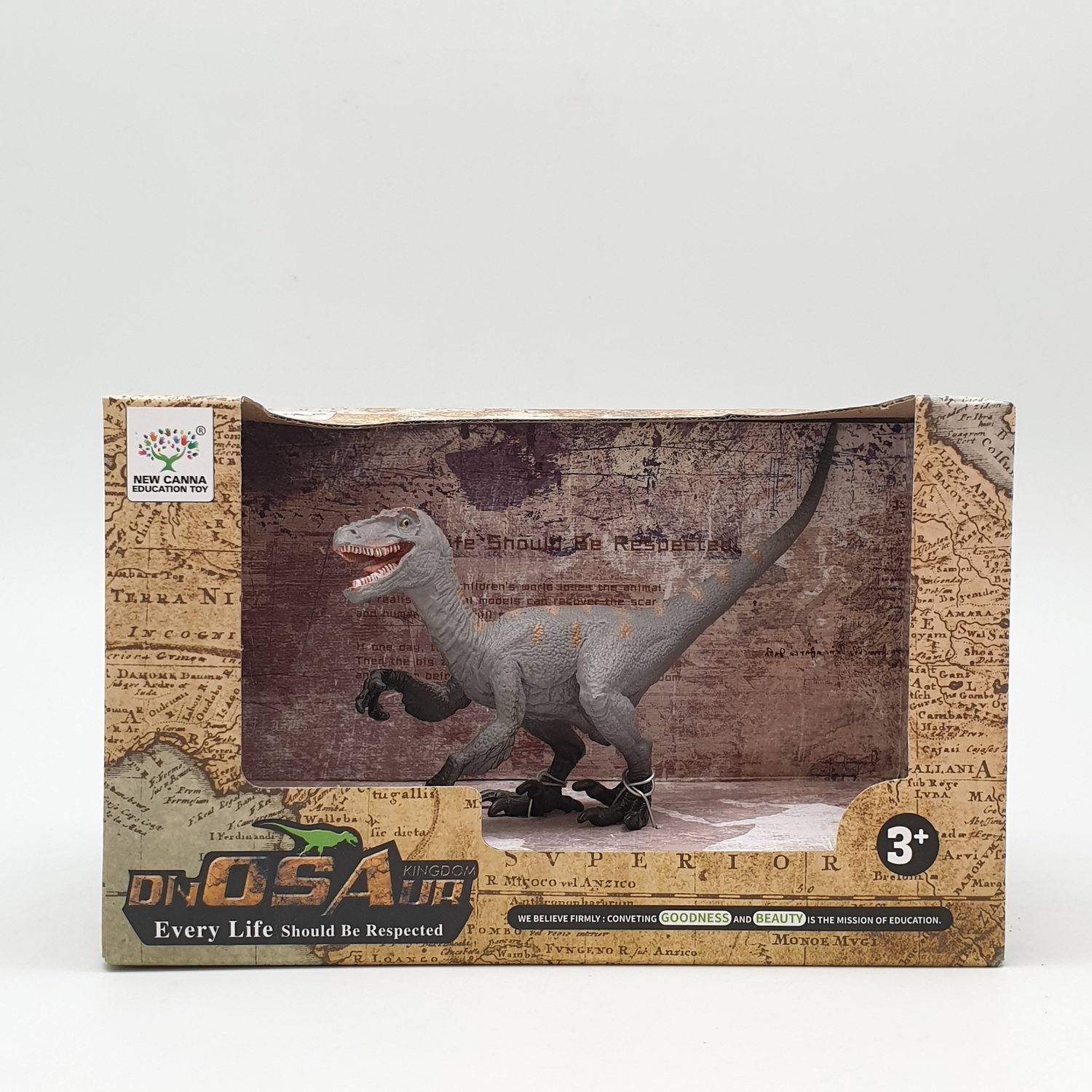 Sanook&Toys ไดโนเสาร์ The New Rogue Dragon X3063 สีเทาอ่อน