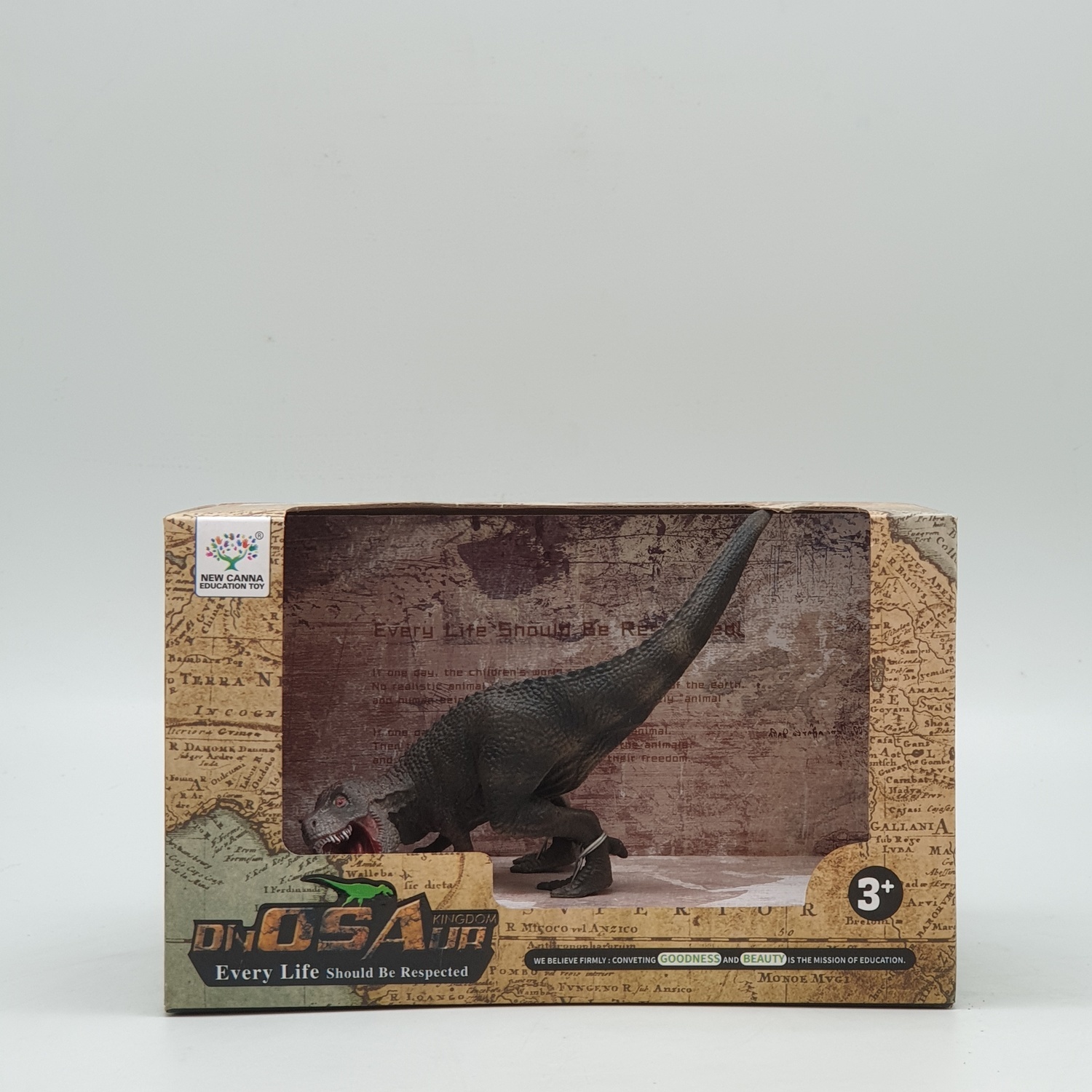 Sanook&Toys ไดโนเสาร์Squatting Tyrannosaurus X3056 สีน้ำตาลอ่อน