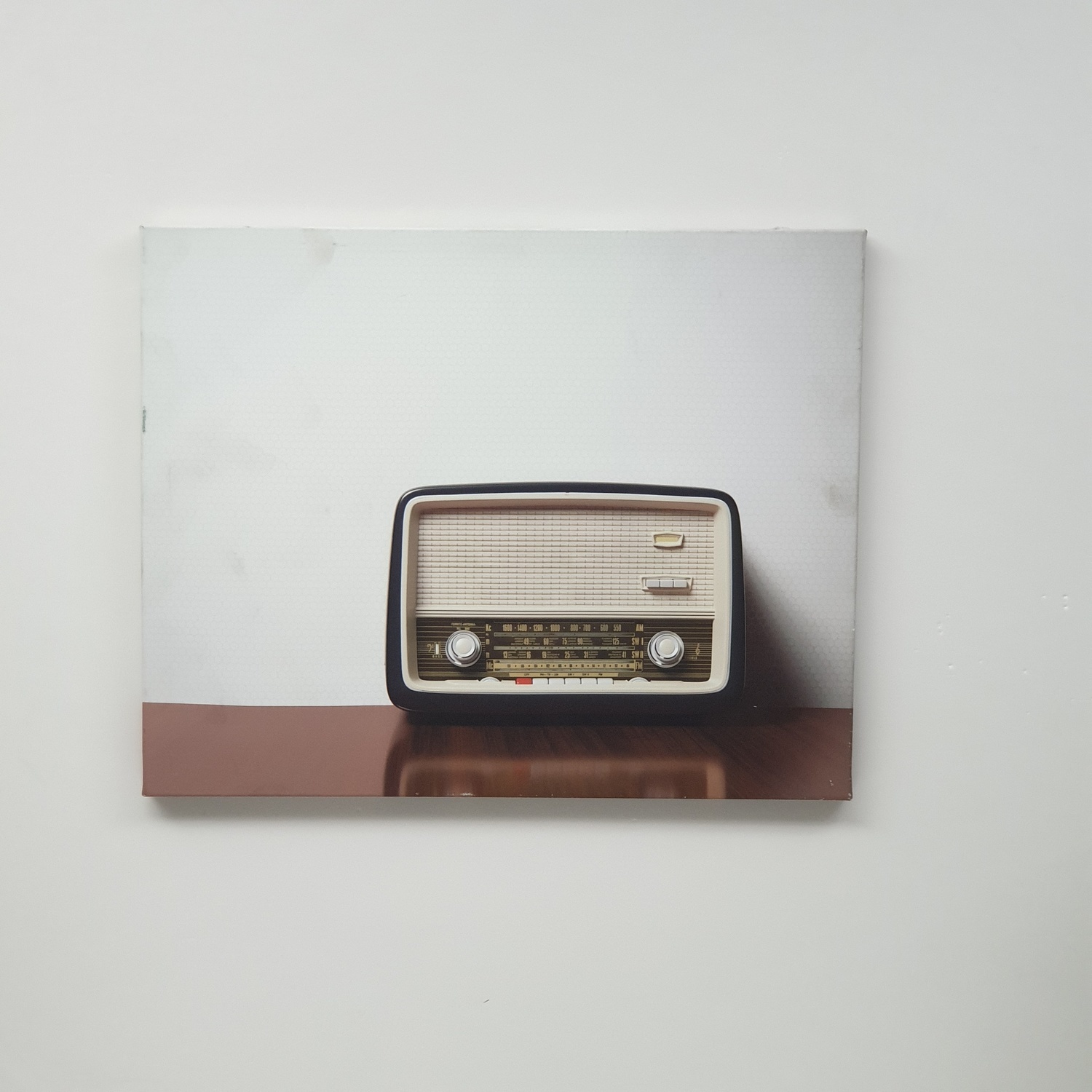 NICE รูปภาพพิมพ์ผ้าใบ LoftVintage ขนาด 50x40ซม. (ก.xส.) (วิทยุ วินเทรด) C5040-9