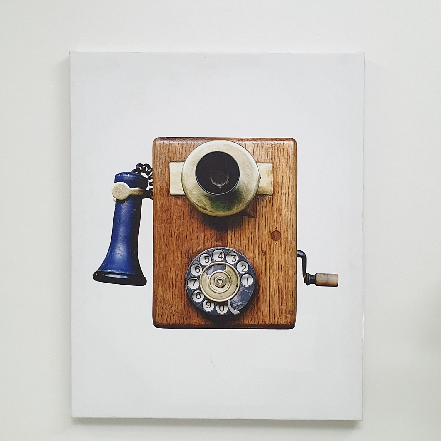 NICE รูปภาพพิมพ์ผ้าใบ LoftVintage ขนาด 40x50ซม. (ก.xส.) (โทรศัพท์ไม้ วินเทรด) C4050-3