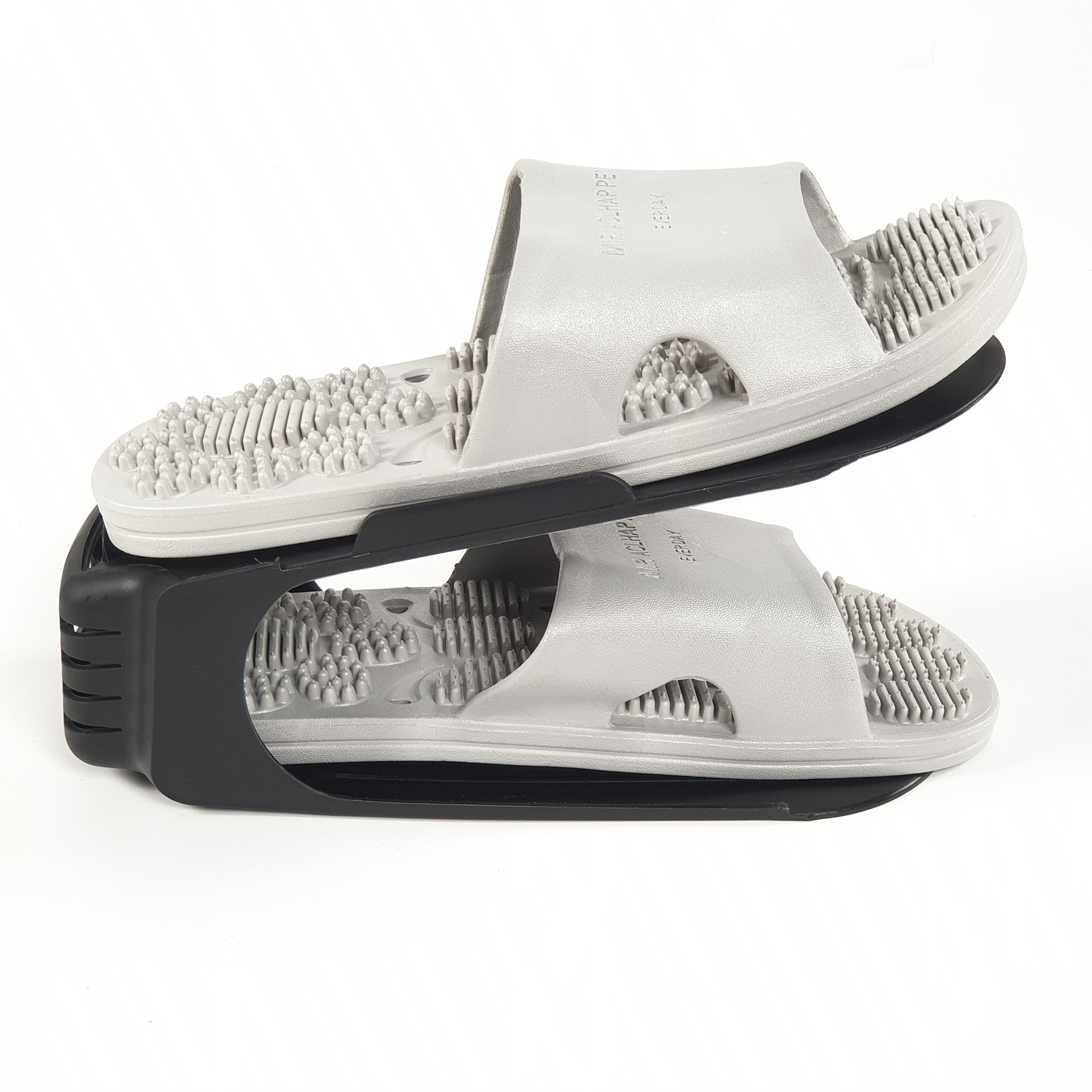 PRIMO  รองเท้าแตะ  PVC มีปุ่มนวด  เบอร์ 38-39 ZL013-GR389 สีเทา
