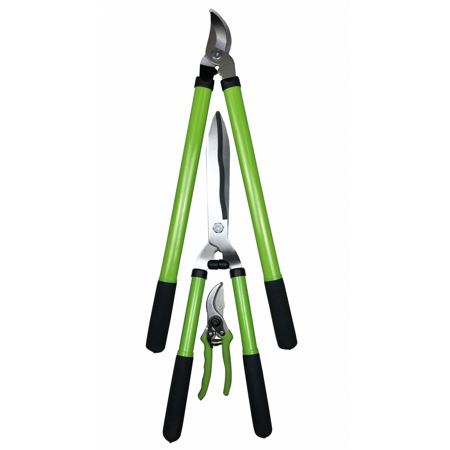 Tree’O ชุดกรรไกรตัดหญ้า 3ชิ้น รุ่น TL2080 ขนาด8/21/24 สีเขียวดำ