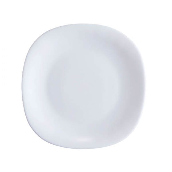 ADAMAS จานโอปอลทรงเหลี่ยม 8 นิ้ว FQP80 สีขาว