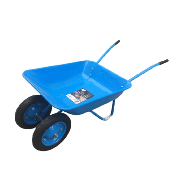 TUF รถเข็นปูนล้อคู่ ขนาด 600x1390x535mm WB6204S (ล้อลม) (รับน้ำหนัก100kg.) สีน้ำเงิน