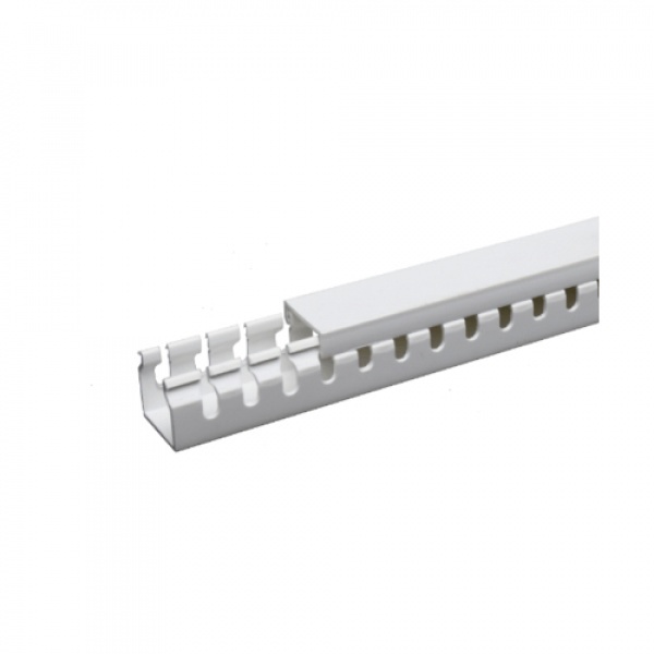 V.E.G. รางเก็บสายไฟ PVC แบบโปร่ง 40x40 มม. 2เมตร รุ่น CMT-4040-2MW สีขาว