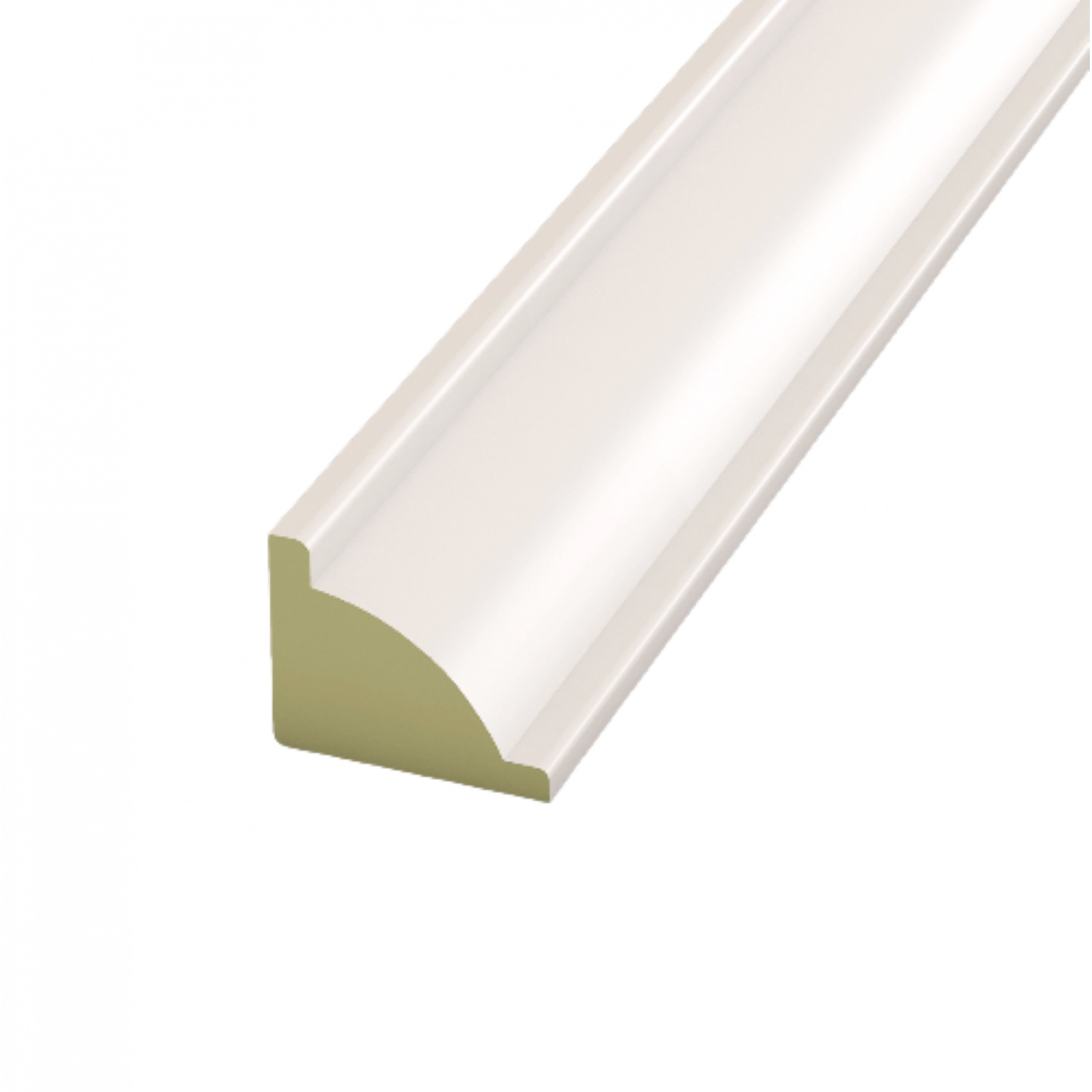 GREAT WOOD ไม้ับัวครอบมุม PVC FCN-0183A (WH05) 18x15x2700มม. สีขาว
