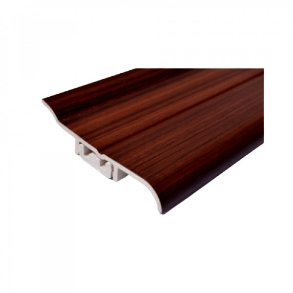 GREAT WOOD ไม้บัวล่าง PVC FBM-1001C (MI01) 100x21x2700มม. สีสัก