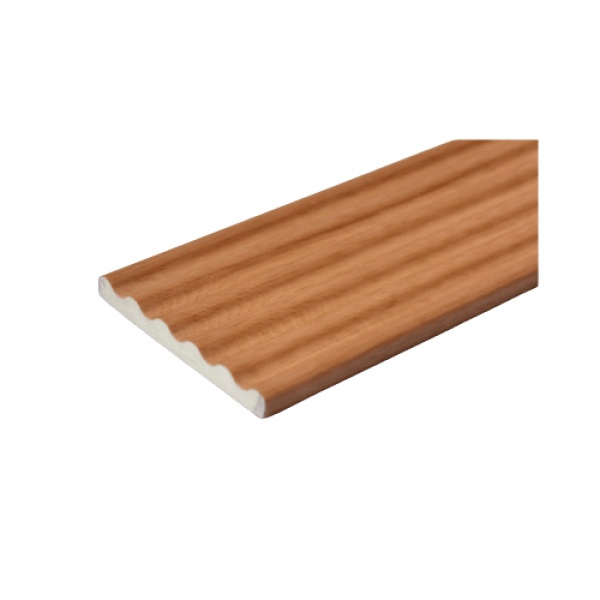 GREAT WOOD ไม้บัวล่าง PVC FCM-0513A (CH01) 51x6x2700มม. สีเชอร์รี