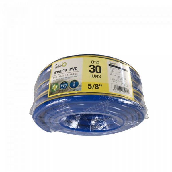 Tree O สายยาง PVC ฟ้าเด้ง PCHB14.4-30 ขนาด 5/8x30เมตร