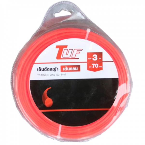 TUF เอ็นตัดหญ้าเส้นกลม รุ่น9402 ขนาด 3 มม ยาว 50 เมตร