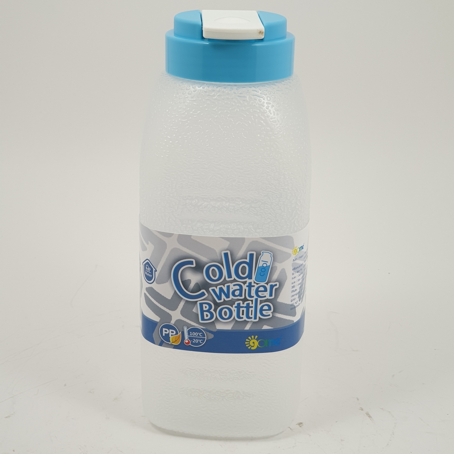 GOME ขวดน้ำพลาสติก 750ML. ขนาด 8.3X8.3X20.5 ซม. K259-BU สีฟ้า