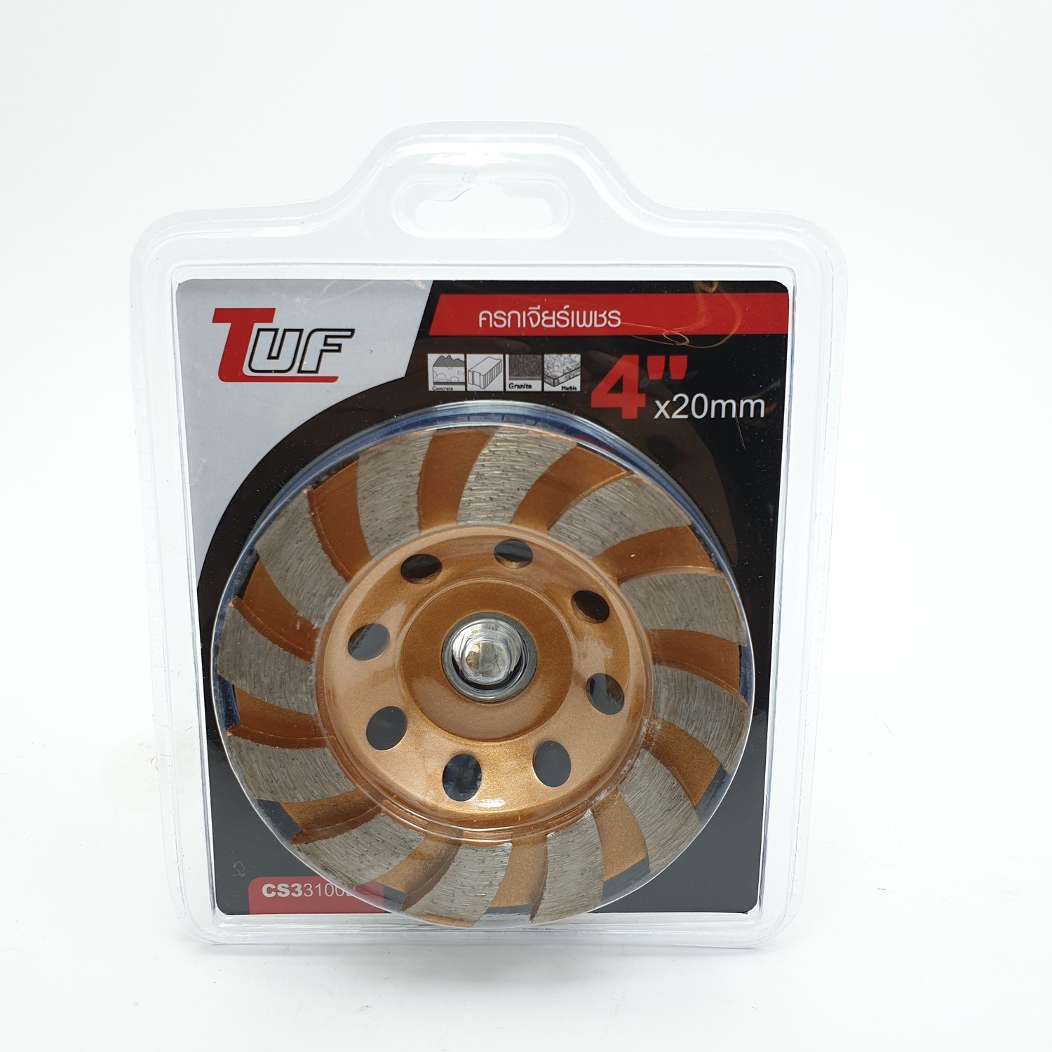 TUF ครกเจียร์เพชร 4 นิ้ว รุ่น CS33100B