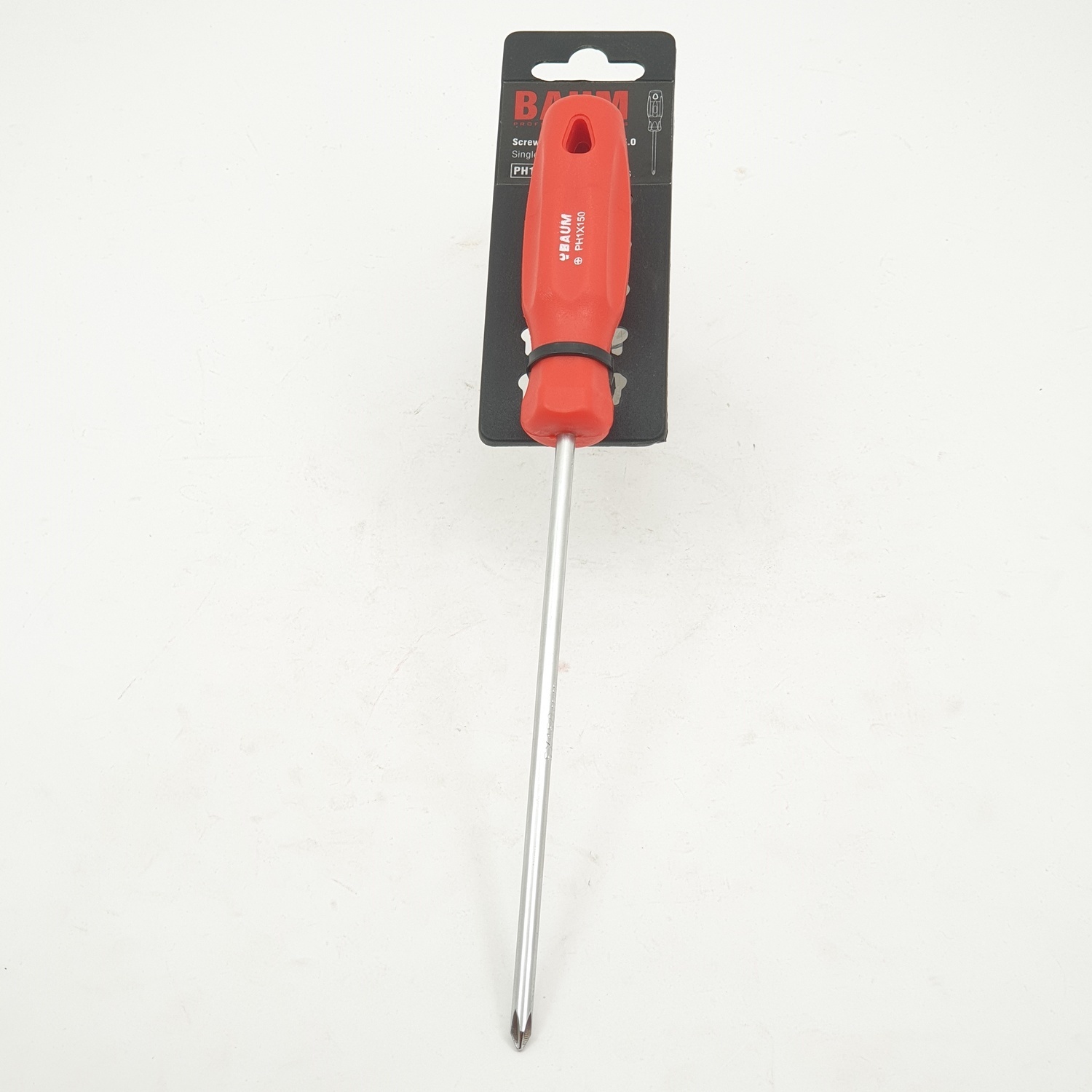 BAUM ไขควงหัวแฉก ด้ามแดง 316S-PH1X150 MM(5.0)