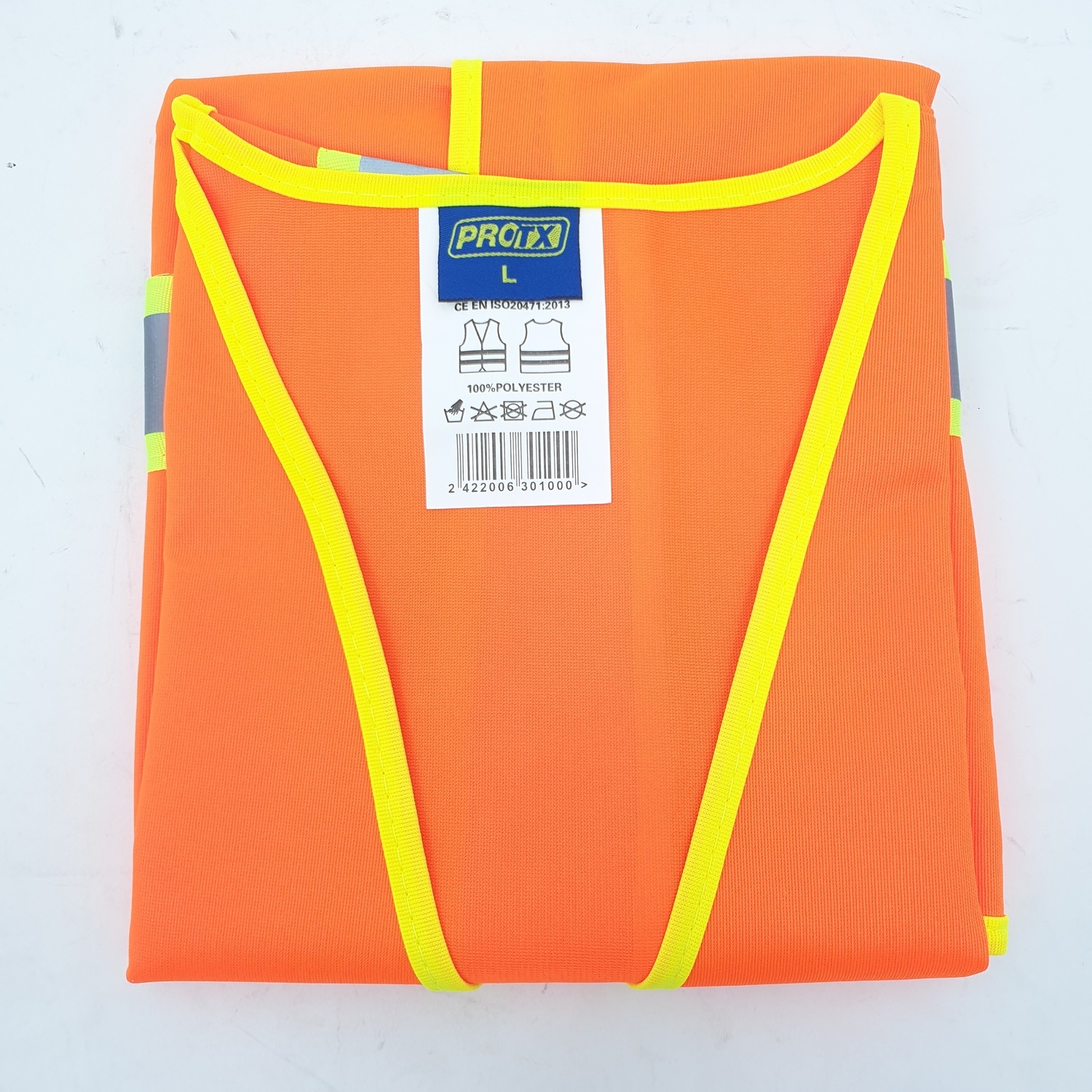 Protx เสื้อจราจรสะท้อนแสง ขนาด L Z0024-J1L สีส้ม