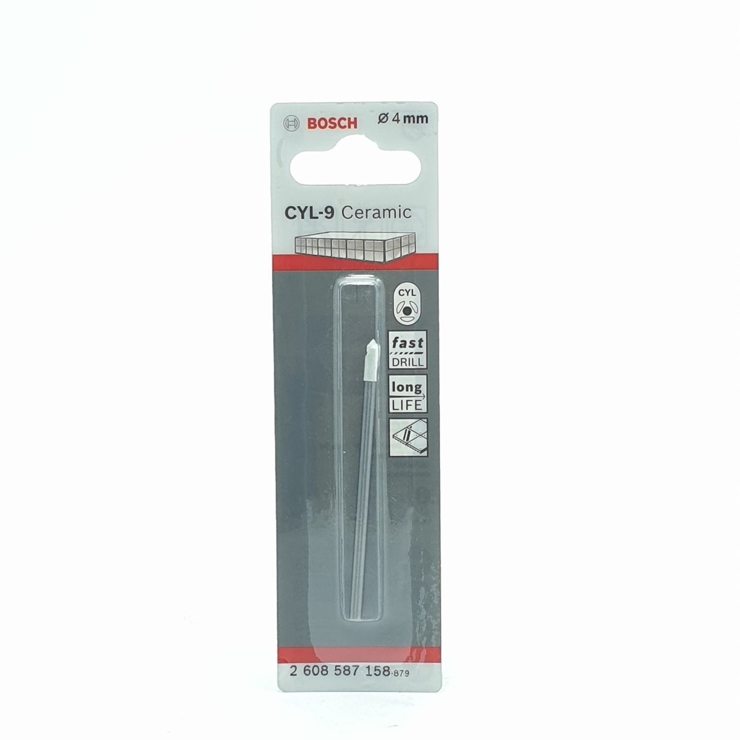 BOSCH ดอกเจาะกระเบื้อง CYL-9 : 4x70 มม.