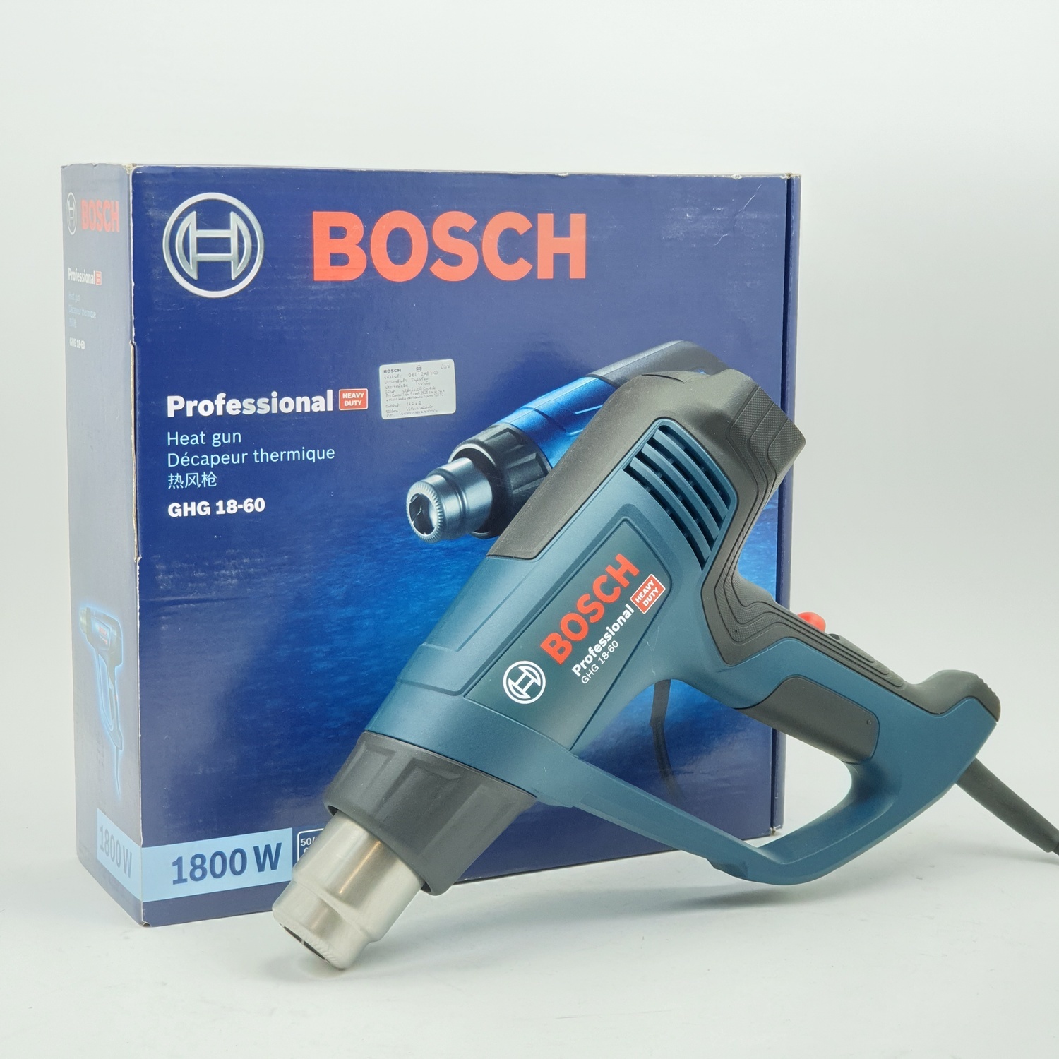 BOSCH เครื่องเป่าลมร้อน 1800W GHG 18-60 สีน้ำเงิน