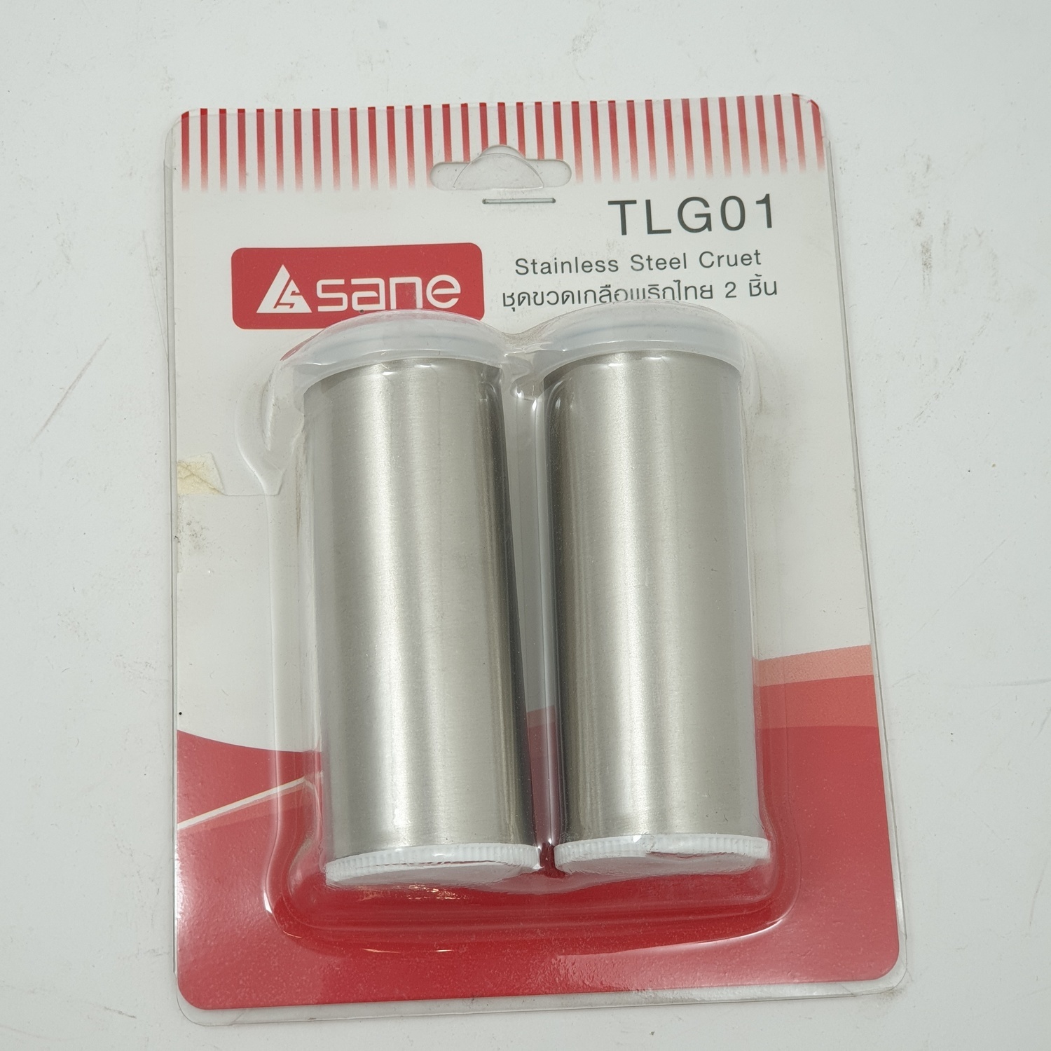 - ชุดขวดเกลือพริกไทย 2 ชิ้น TLG01