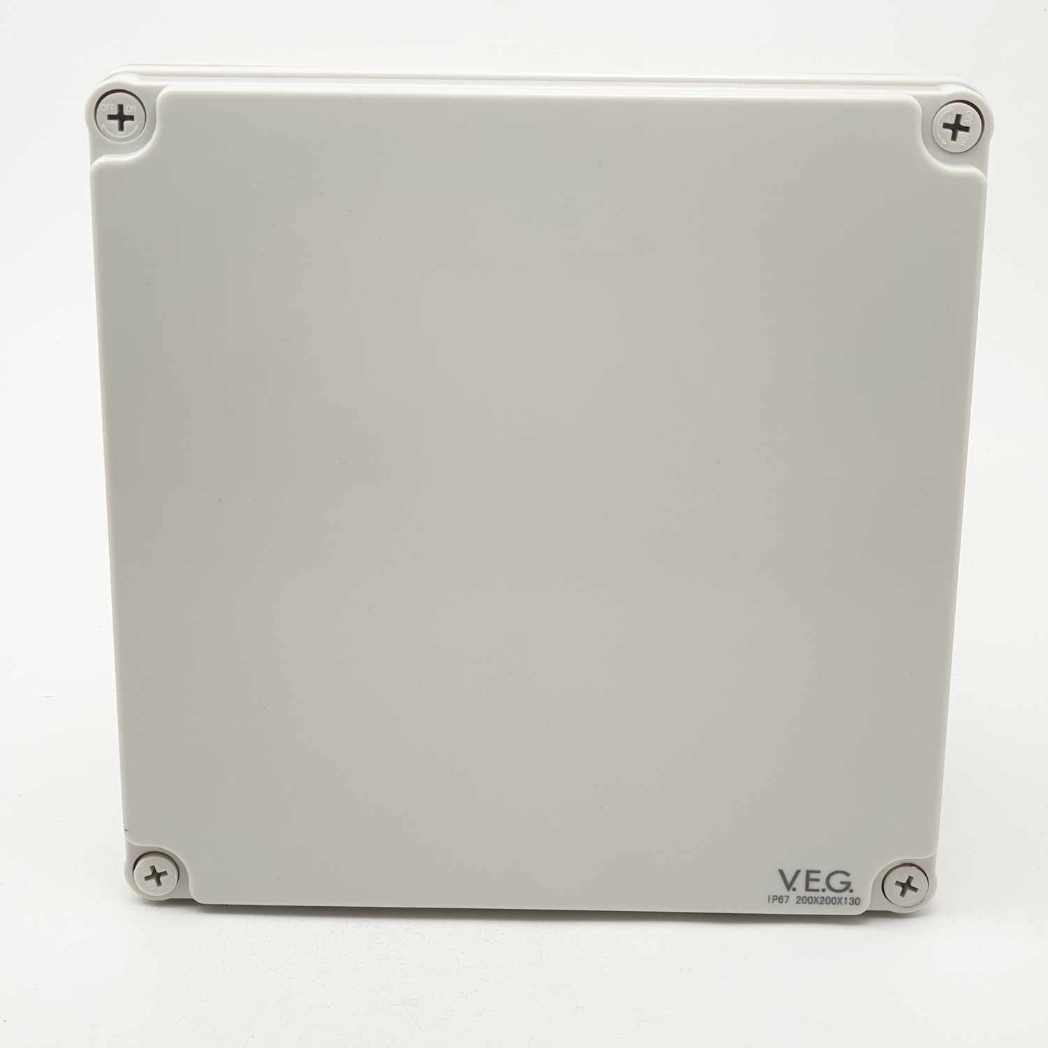 V.E.G กล่องกันน้ำพลาสติก ขนาด 200X200X130 MM THE-09