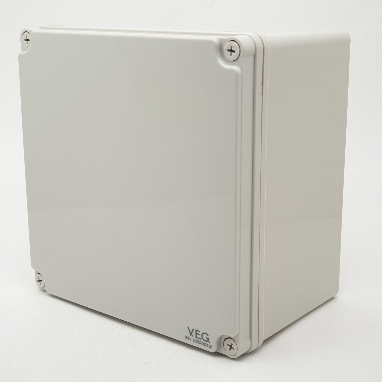 V.E.G. กล่องกันน้ำพลาสติก รุ่น THE-09 200×200×130mm สีเทา