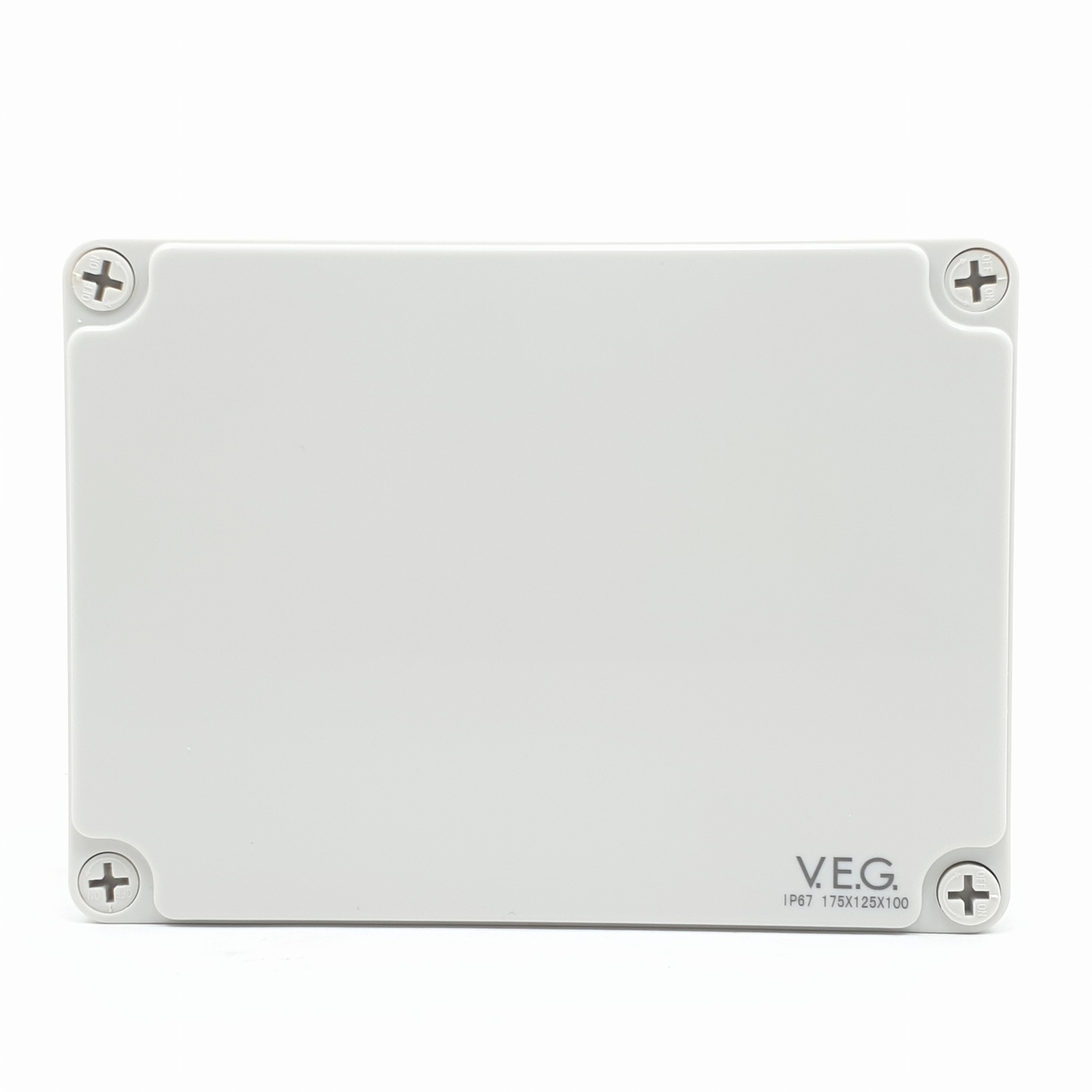 V.E.G กล่องกันน้ำพลาสติกTHE-14 175x175x100mm. V.E.G ขาว