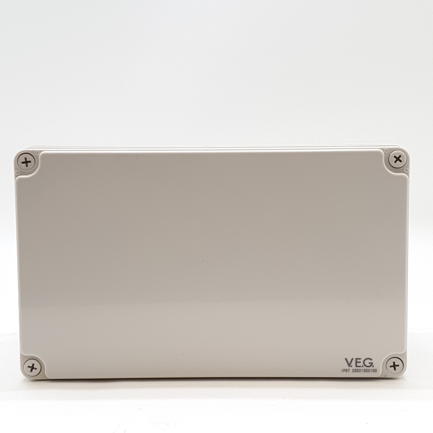 V.E.G กล่องกันน้ำพลาสติก ขนาด 250x150x100mm. THE-19 สีขาว