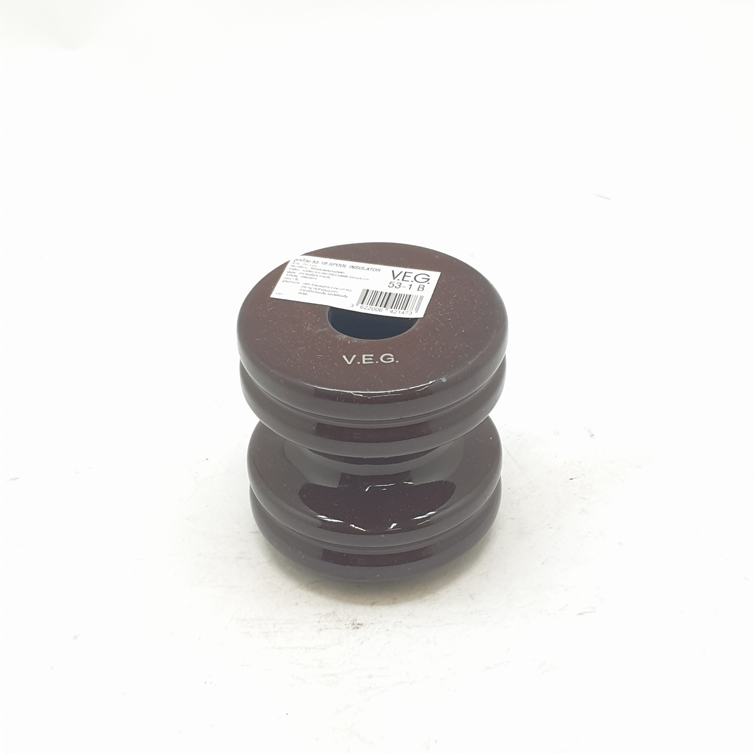 V.E.G. ลูกถ้วย ขนาด 7*7.2cm รุ่น 53-1B สีน้ำตาลเข้ม