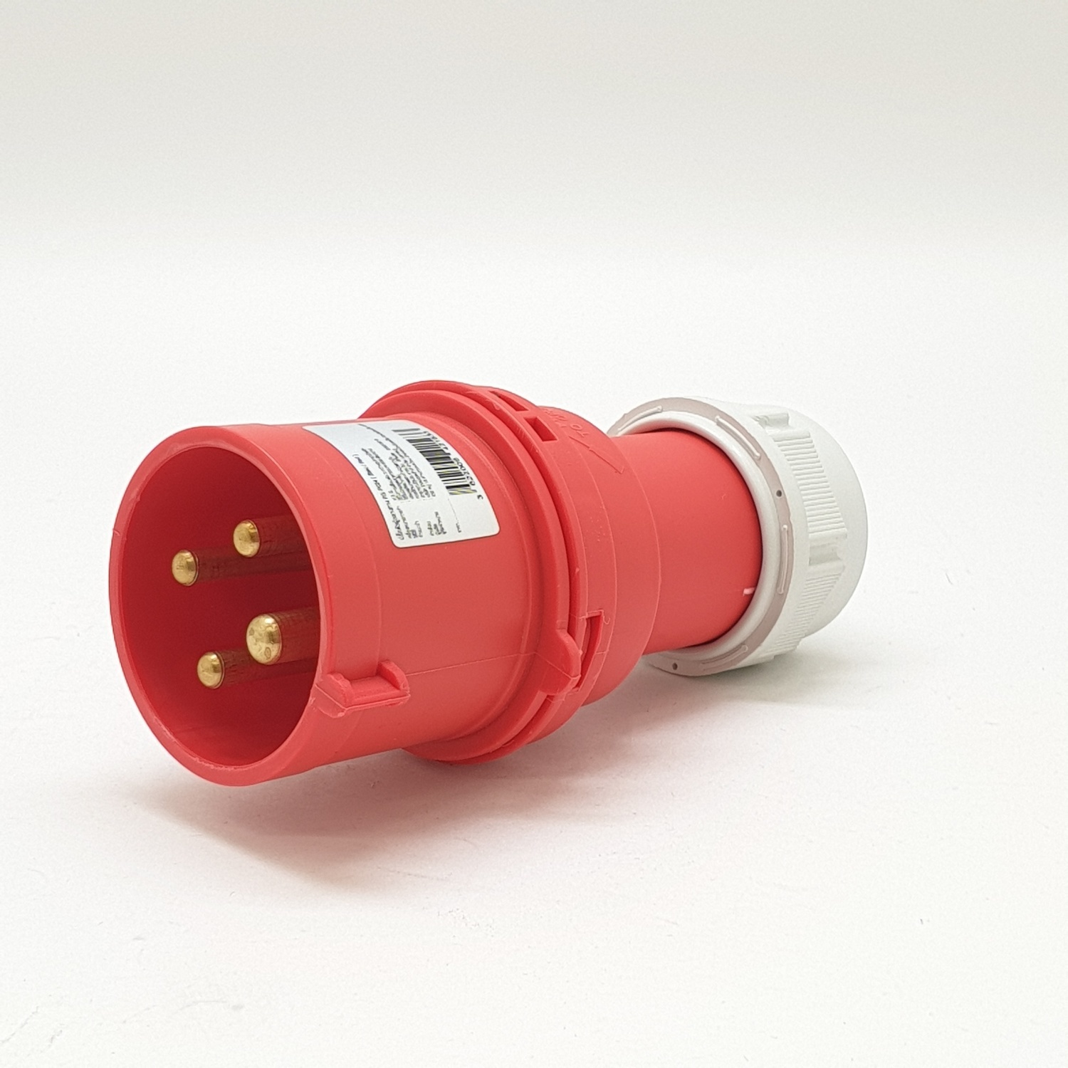 V.E.G ปลั๊กตัวผู้กลางทาง RG-P024 สีแดง