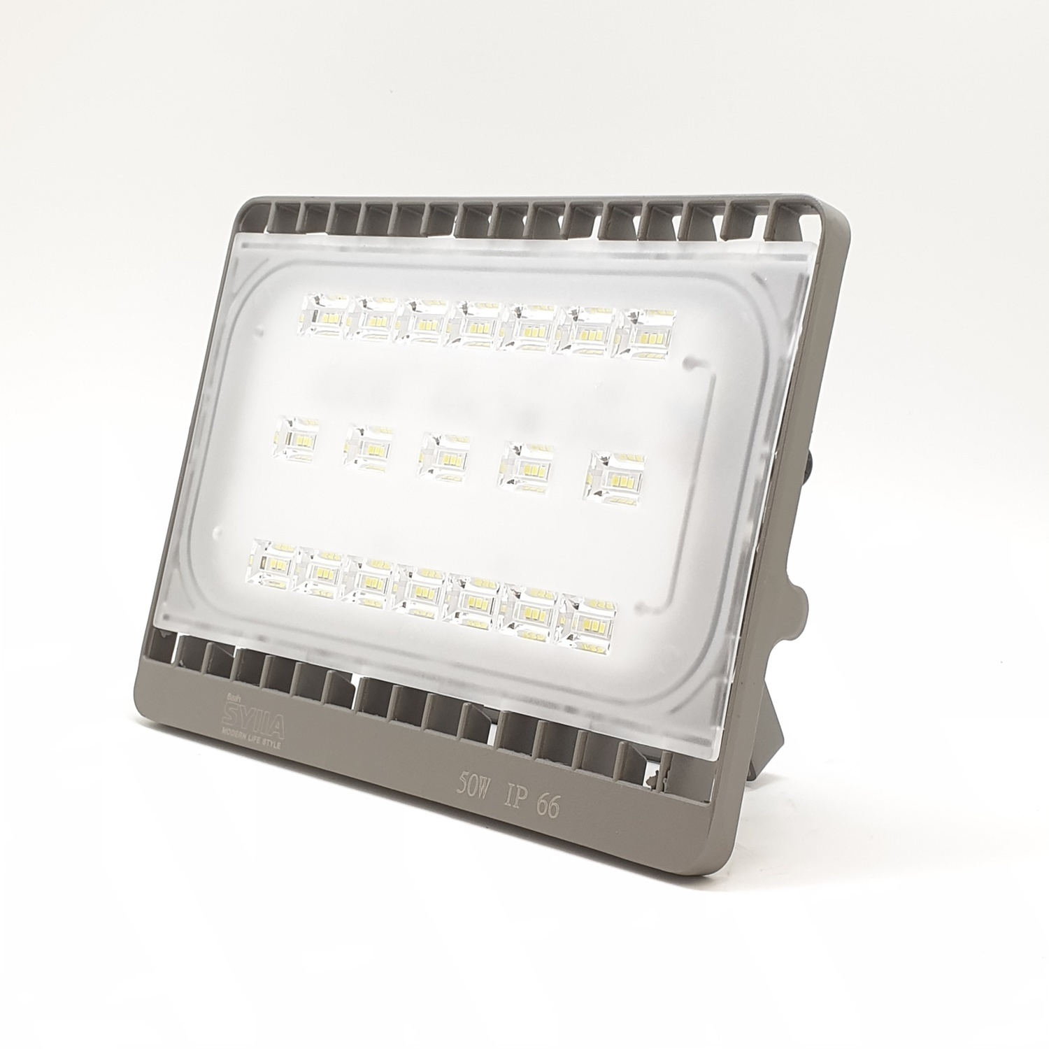 SYLLA สปอตไลท์ภายนอก LED เดย์ไลท์ HQ-LTF50WTGD-65 สีเทา