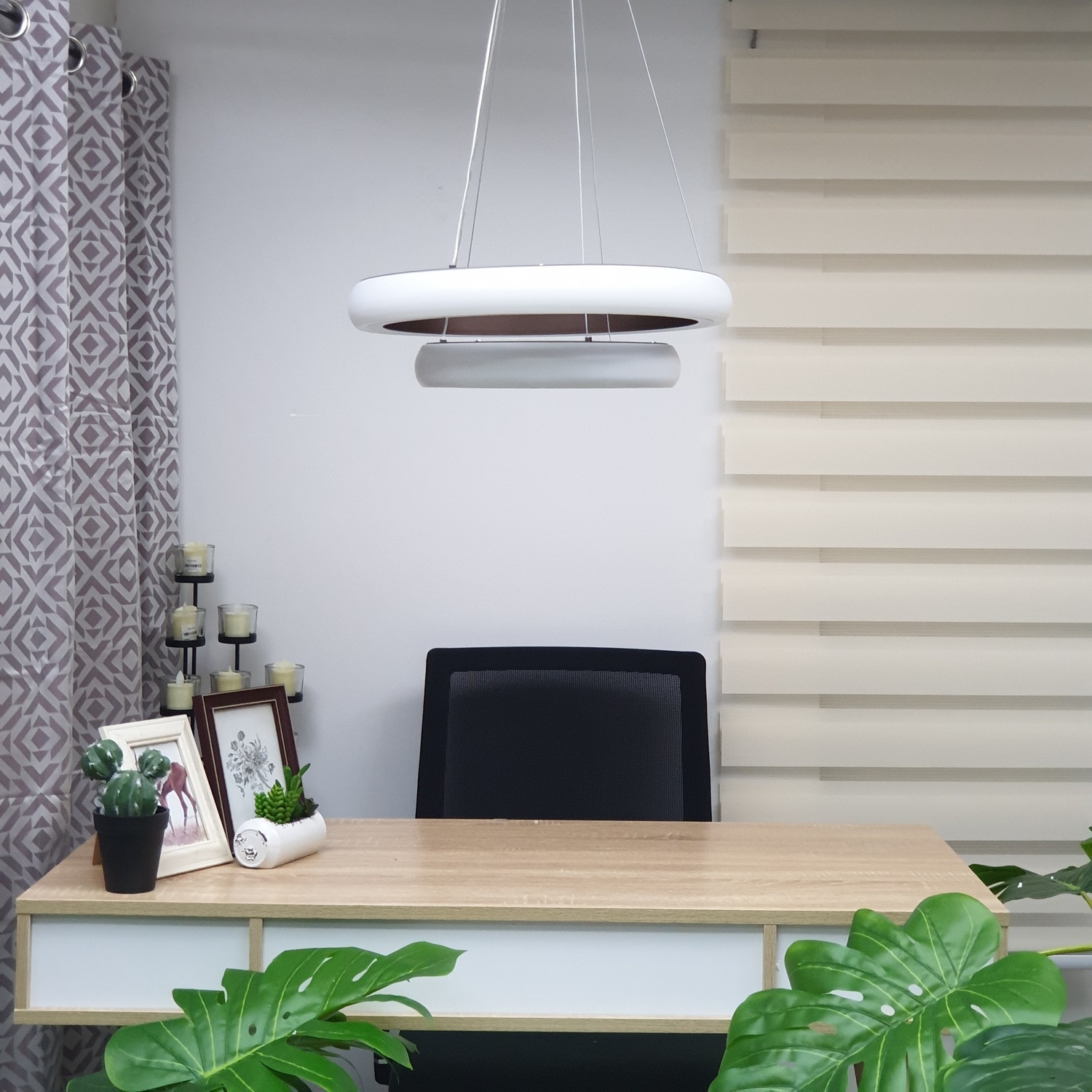 โคมไฟห้อย LED รุ่น DXD005-500C 40W คูลไวท์ คูลไวท์ ซิลล่า