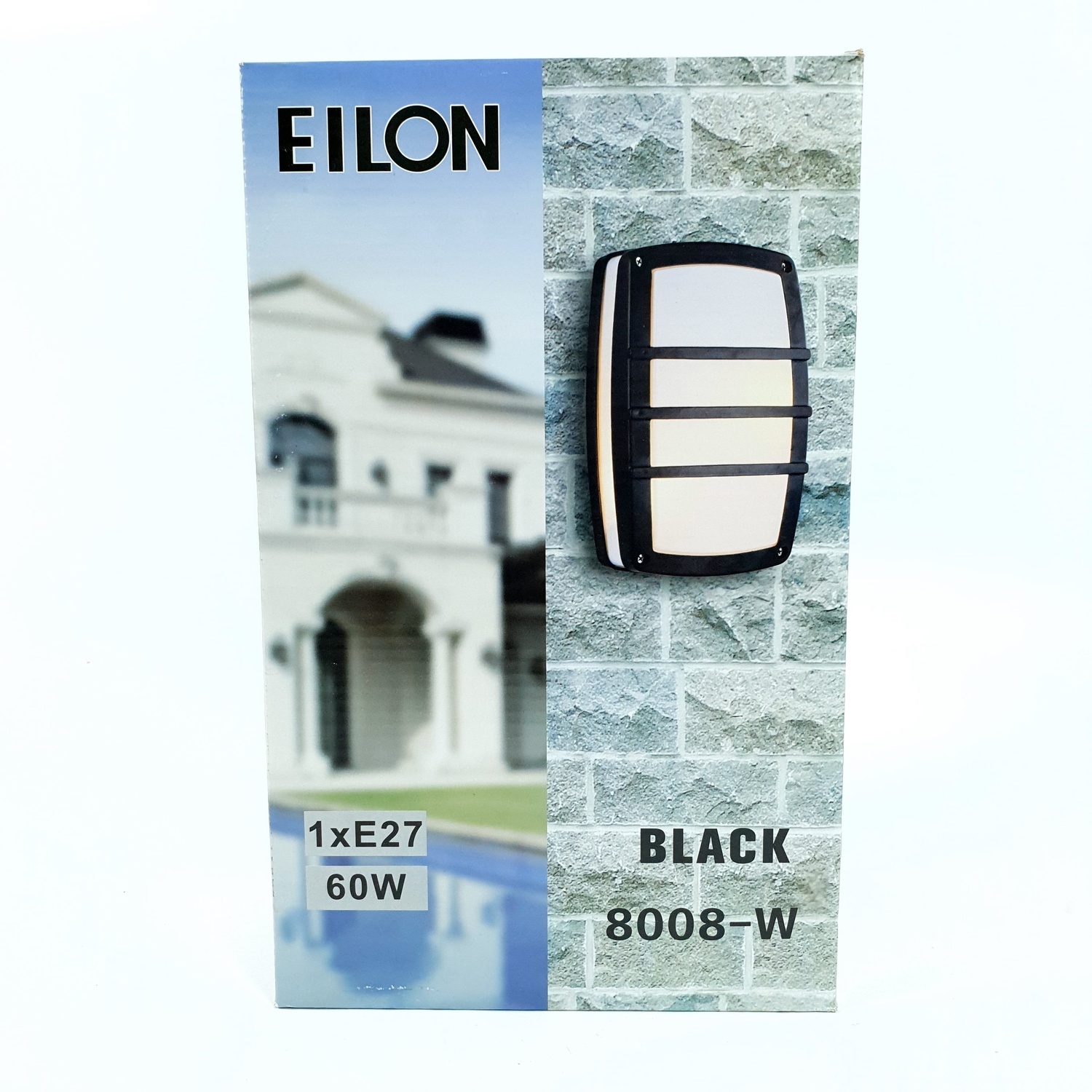 EILON  โคมไฟผนัง รุ่น 8008-W สีดำ