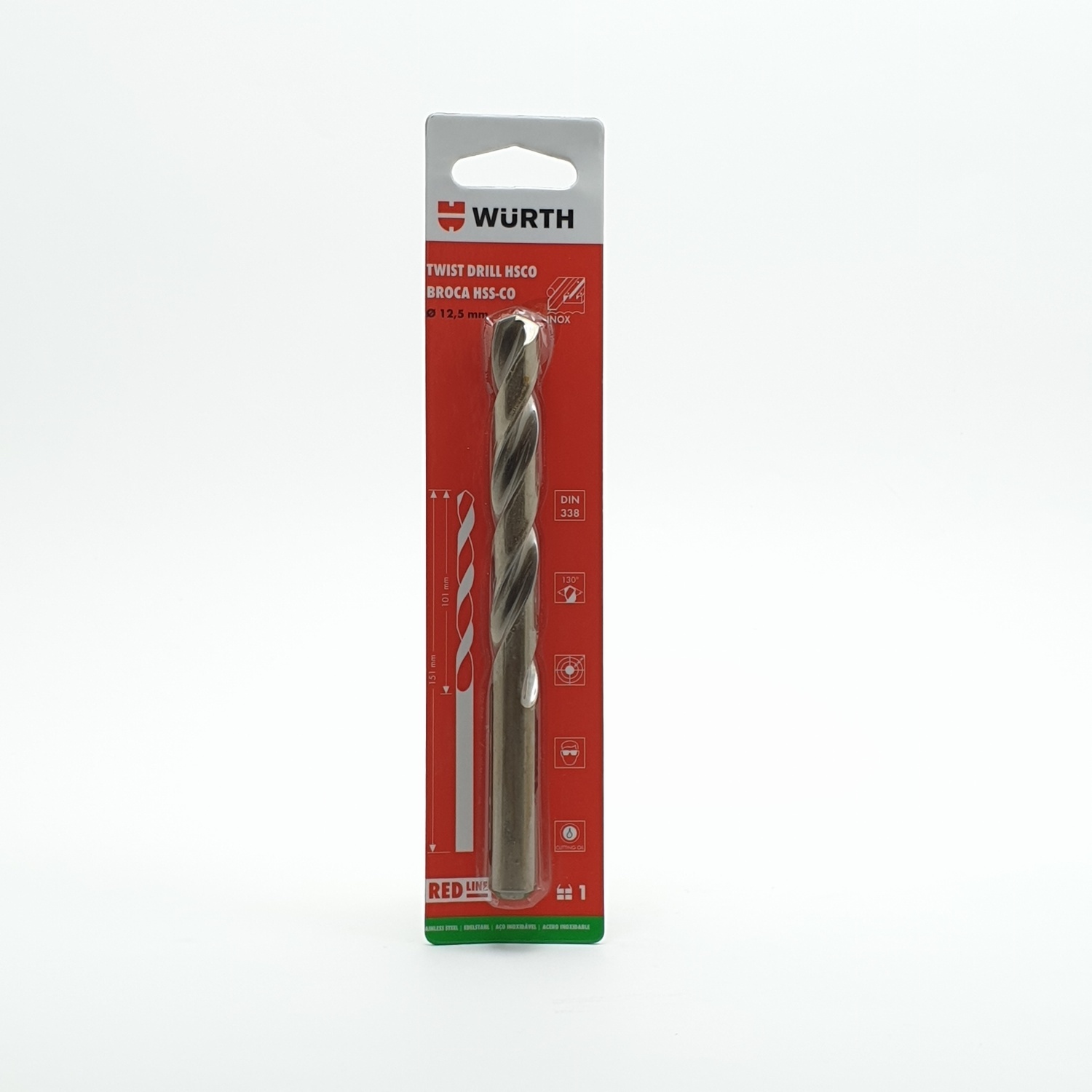 ดอกสว่านเจาะสแตนเลส 12.5 mm. HSCO WURTH