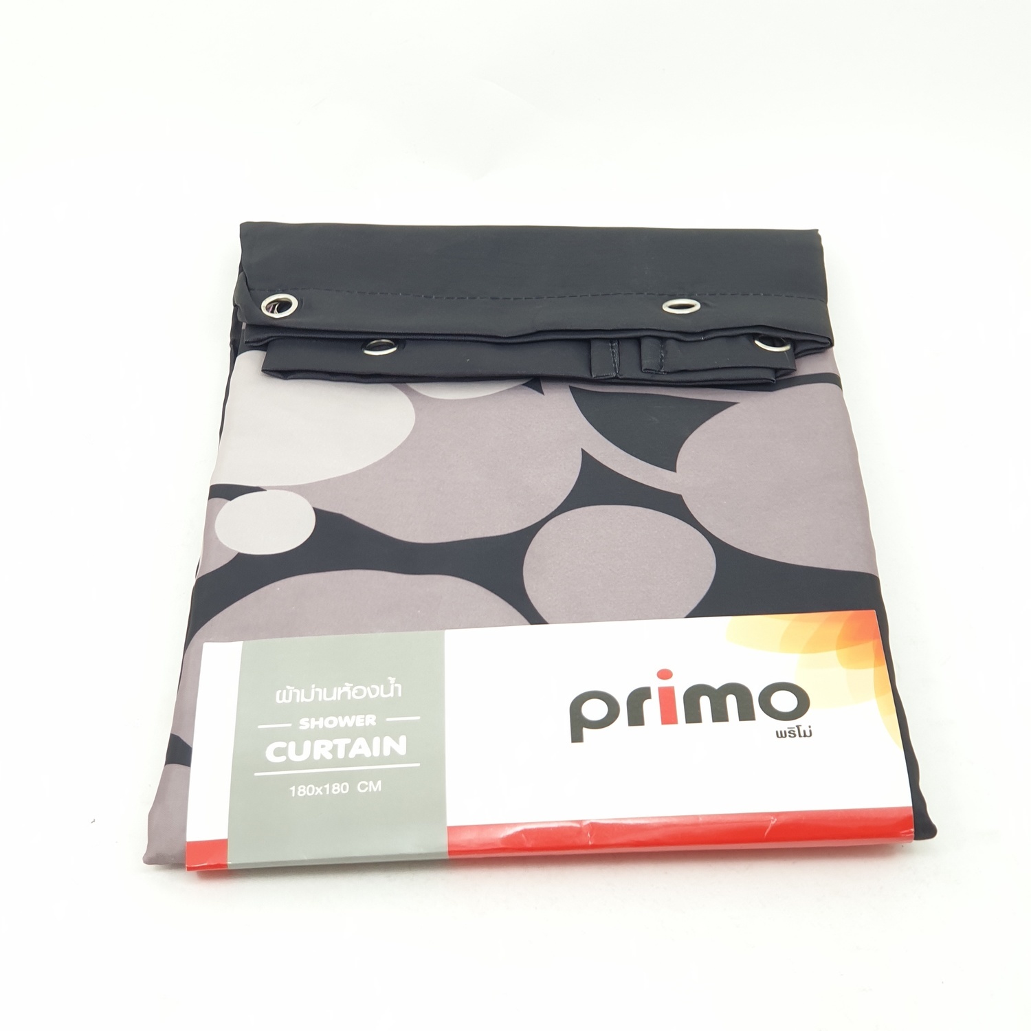 PRIMO ผ้าม่านห้องน้ำ (Polyester) ZJ-2896 ลาย ต้นไม้เอน